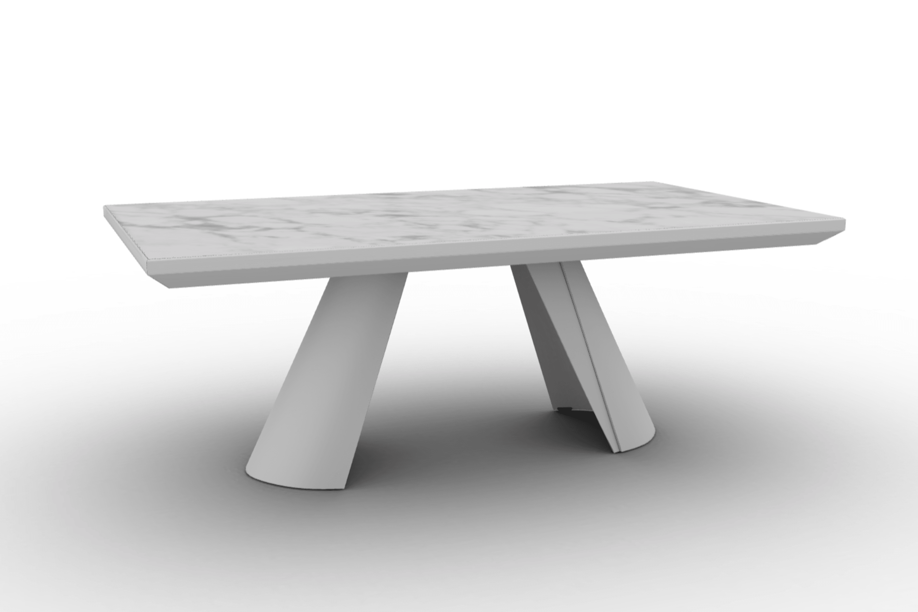 Stół rozkładany APIAN biały marmur Calligaris matowa biel matowa biel Eye on Design