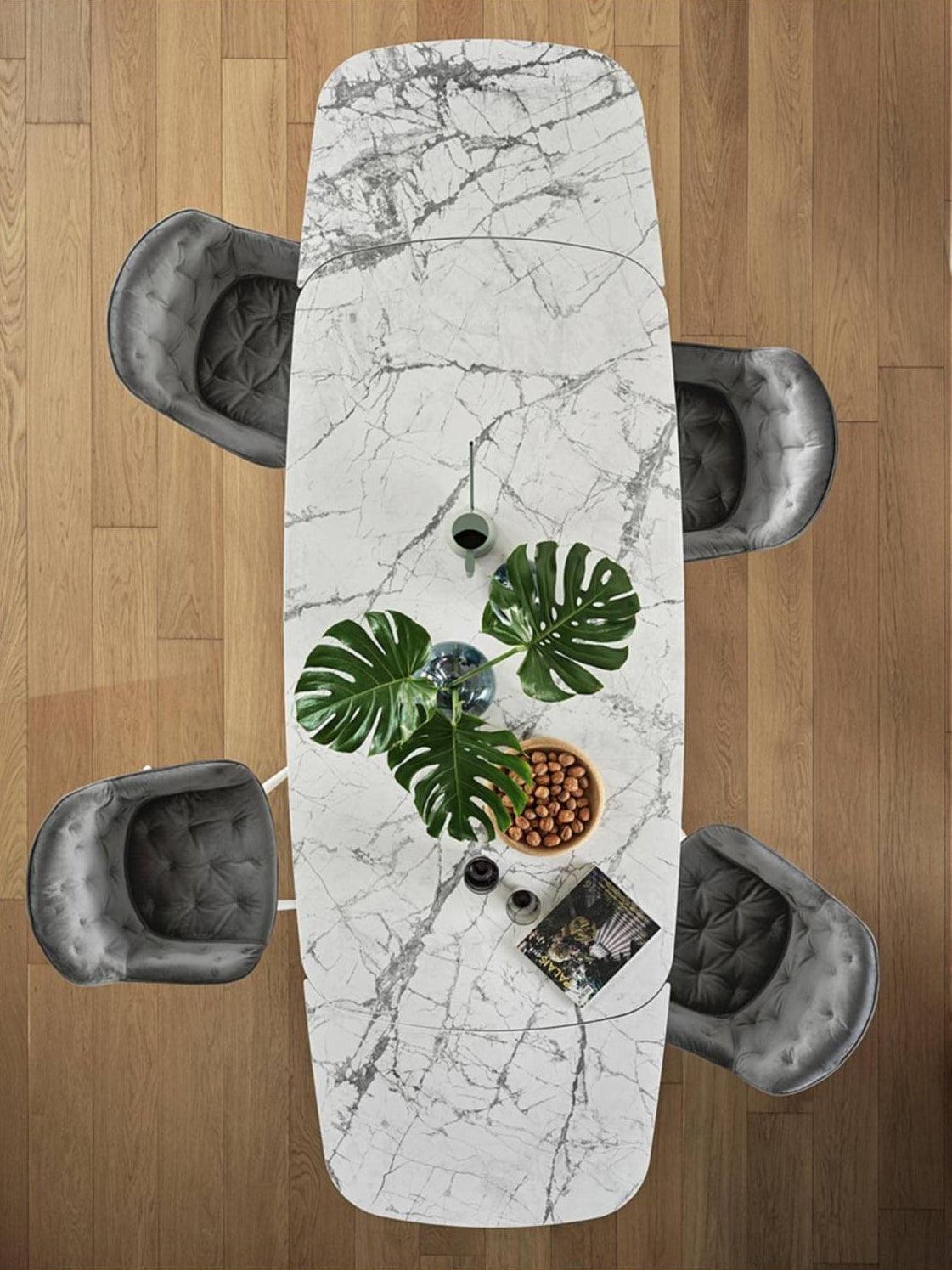 Stół rozkładany CAMEO biały marmur Calligaris Eye on Design