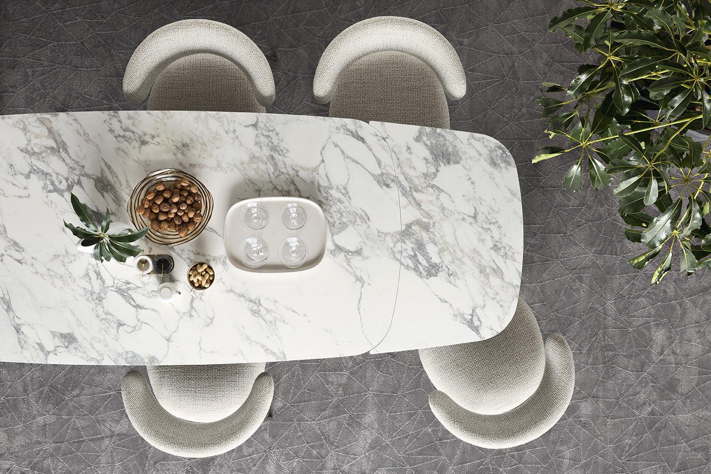 Stół rozkładany CARTESIO ciemnoszara ceramika Calligaris Eye on Design