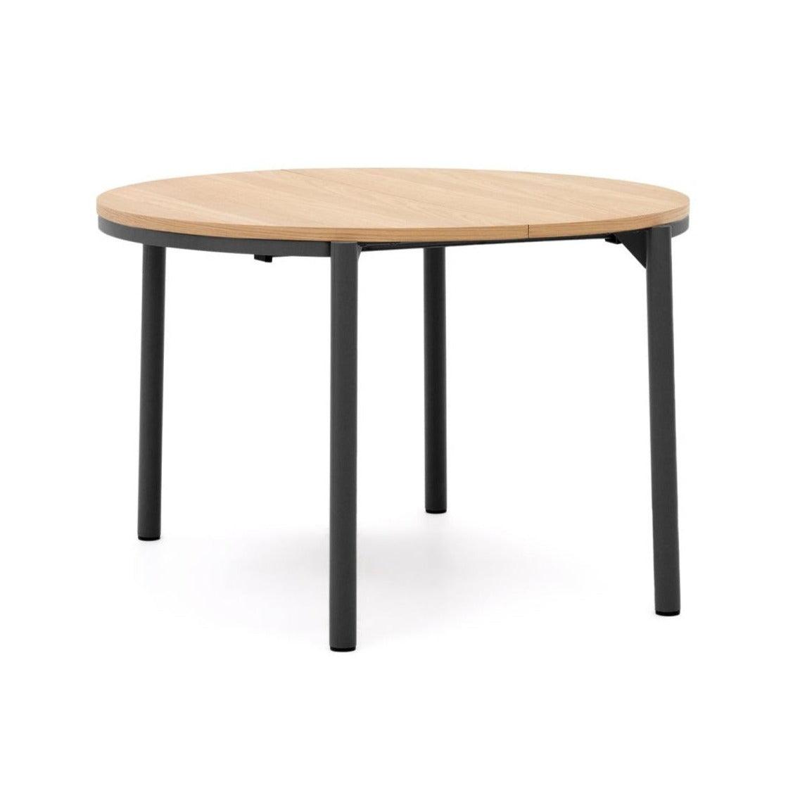 Stół rozkładany MONTUIRI fornir dębowy z czarną podstawą La Forma Eye on Design