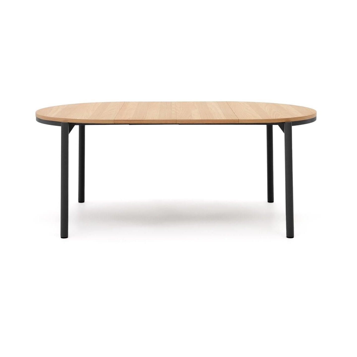 Stół rozkładany MONTUIRI fornir dębowy z czarną podstawą La Forma Eye on Design