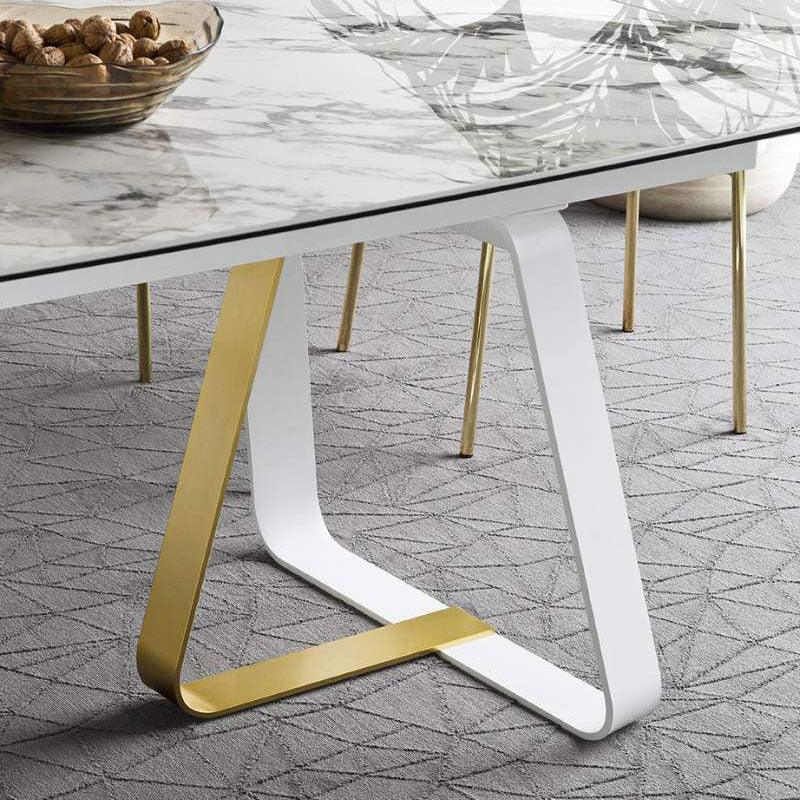 Stół rozkładany prostokątny SUNSHINE brązowa ceramika Calligaris Eye on Design