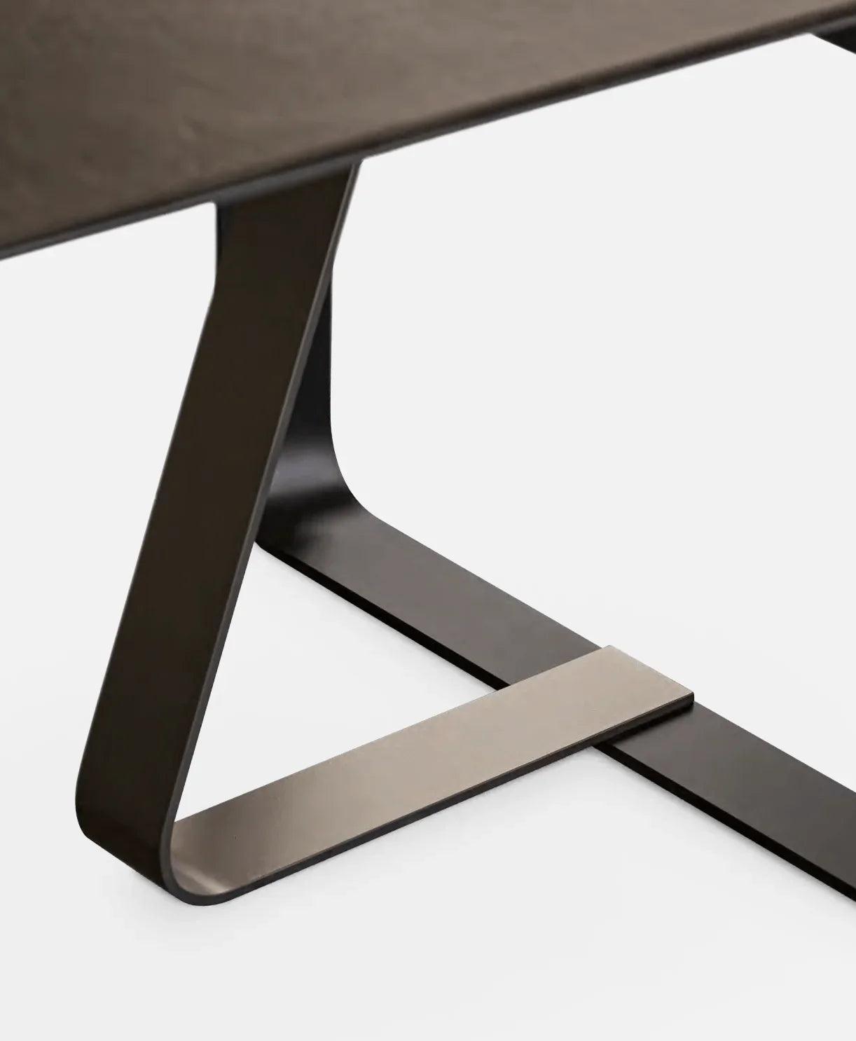 Stół rozkładany prostokątny SUNSHINE brązowa ceramika Calligaris Eye on Design