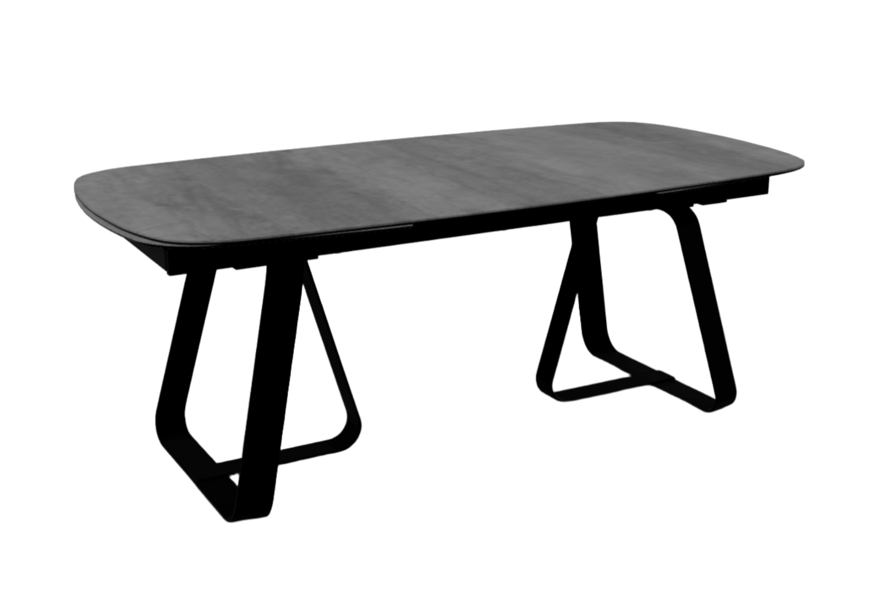 Stół rozkładany SUNSHINE cement Calligaris matowa czerń matowa czerń Eye on Design