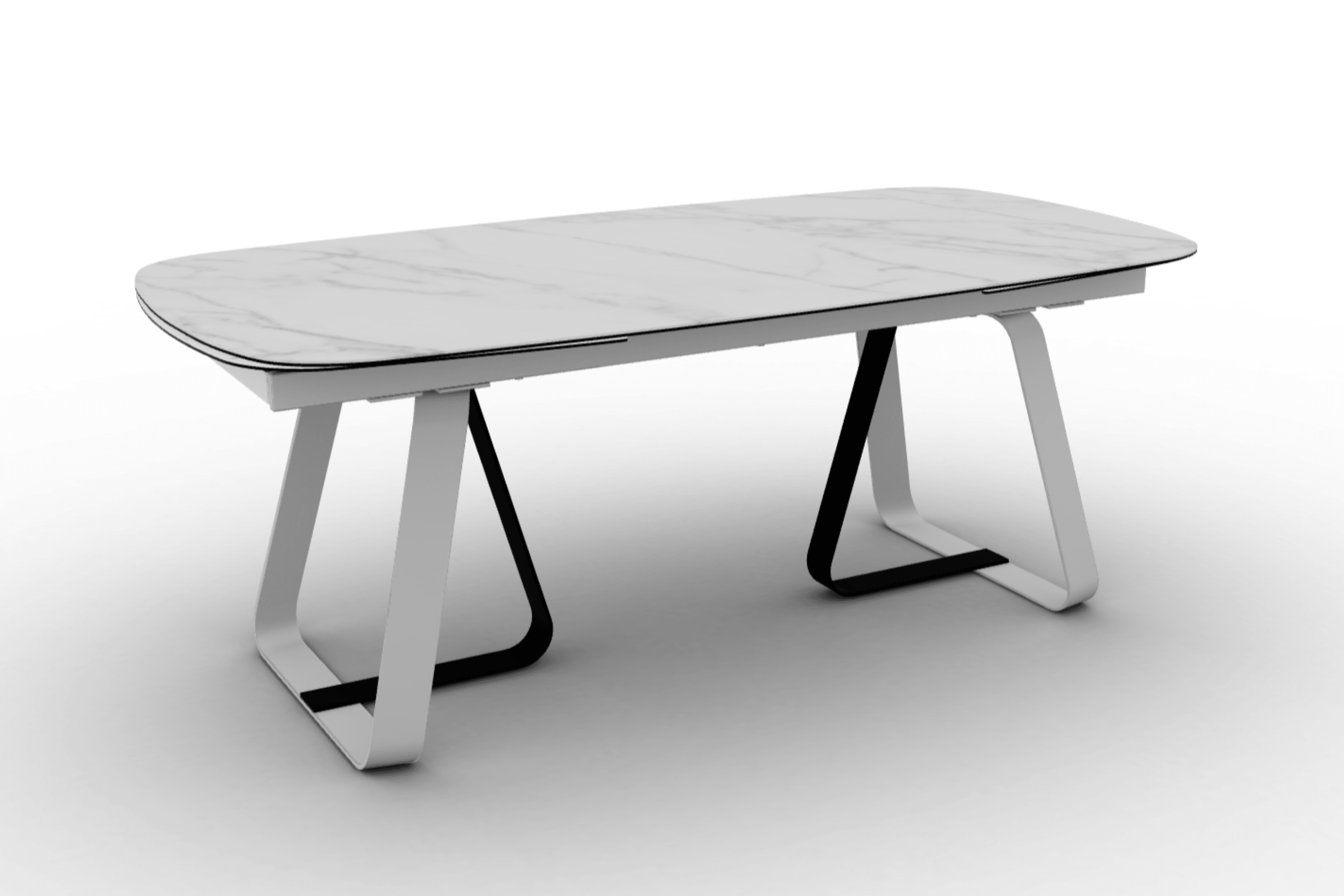 Stół rozkładany SUNSHINE kremowy marmur do jadalni – Calligaris