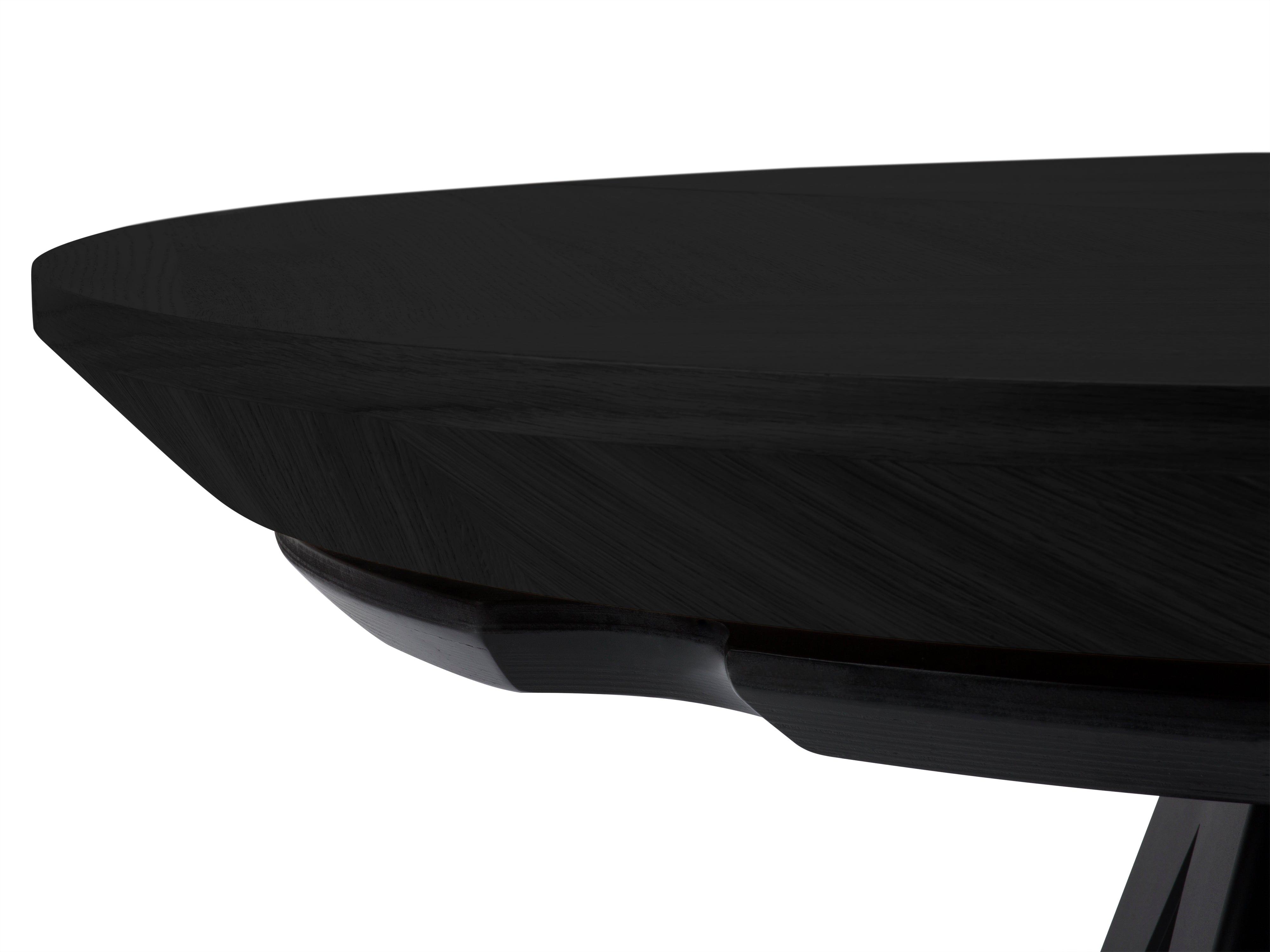 Stół rozkładany z drewna dębowego MAGNUS czarny Windsor & Co Eye on Design