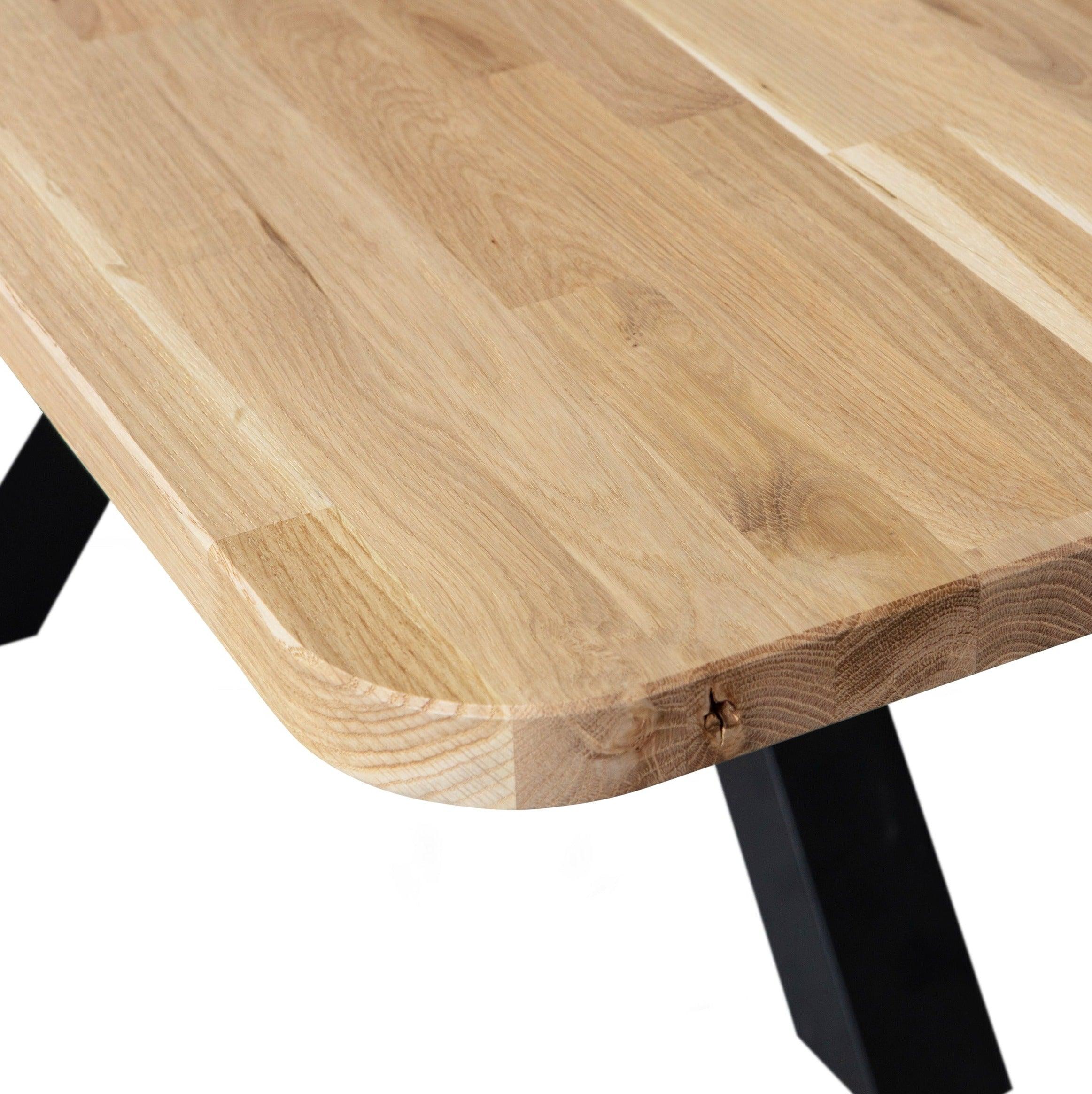 Stół TABLO ZEELAND dębowy blat Woood Eye on Design