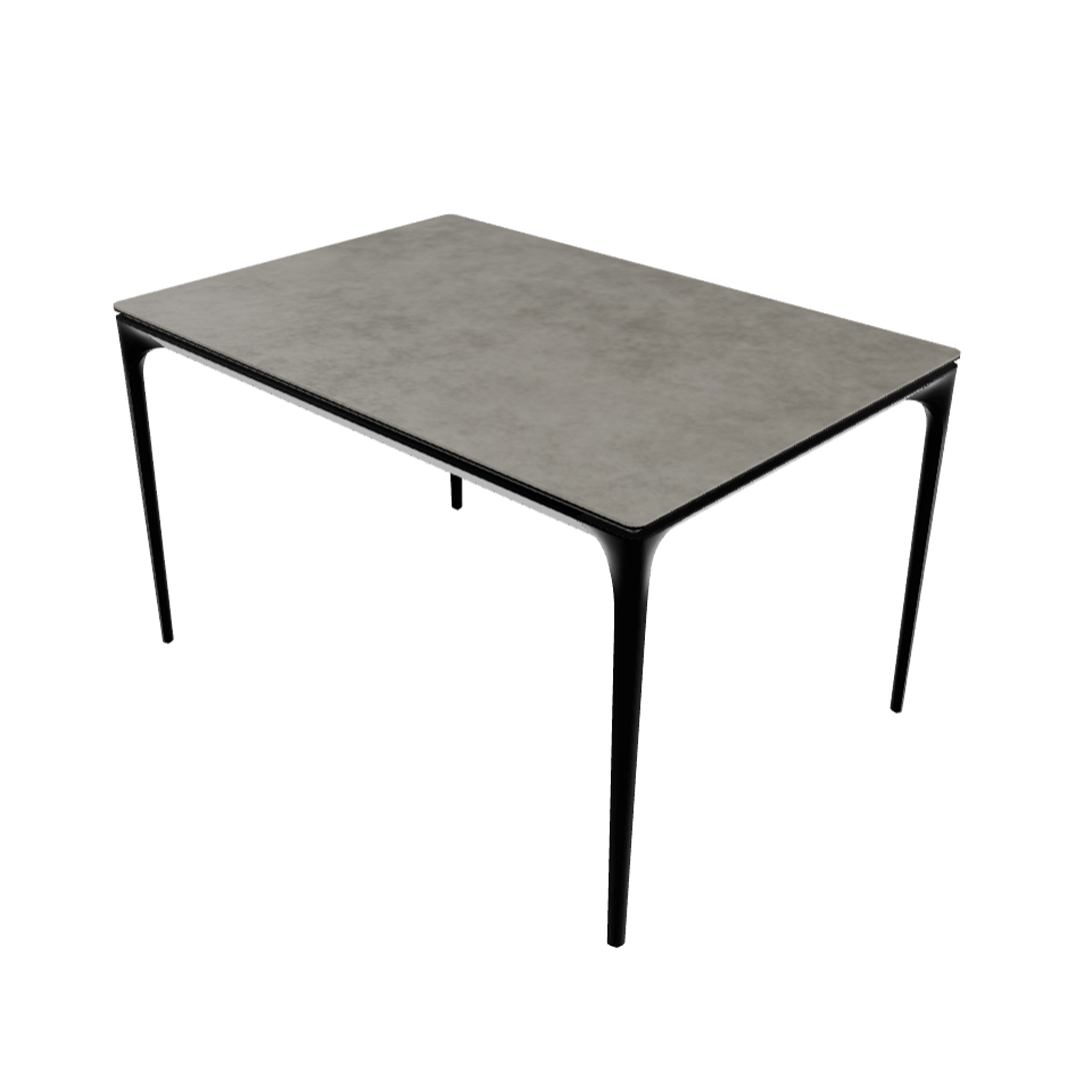 Rozkládací stůl SILHOUETTE světle šedá keramika