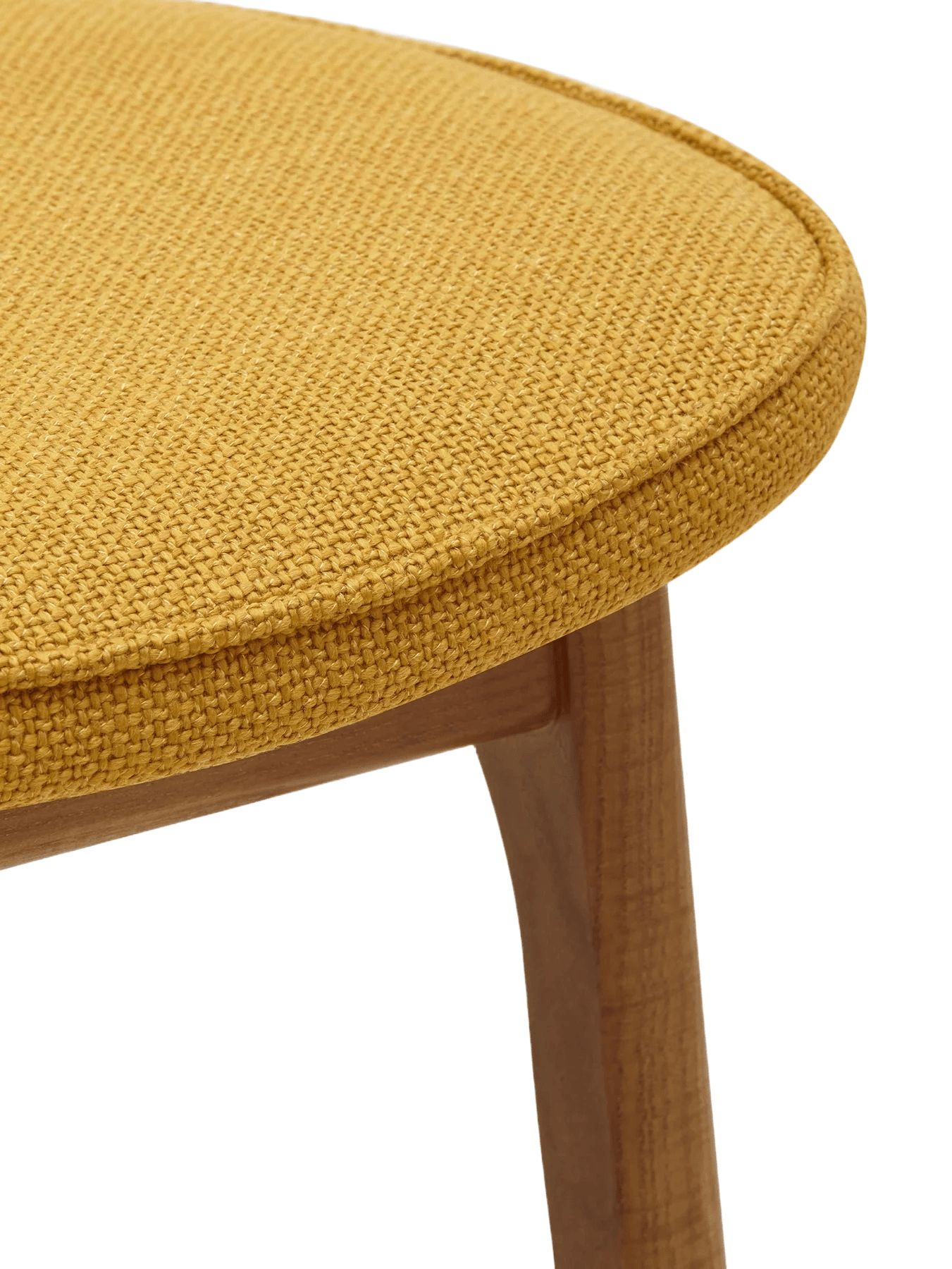 Stołek barowy 200-190 żółty w tkaninie Shine Velvet Mustard 366 concept Eye on Design