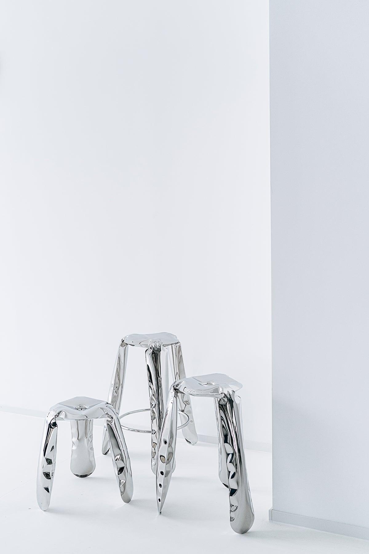 Stołek barowy PLOPP inox – Zieta Studio