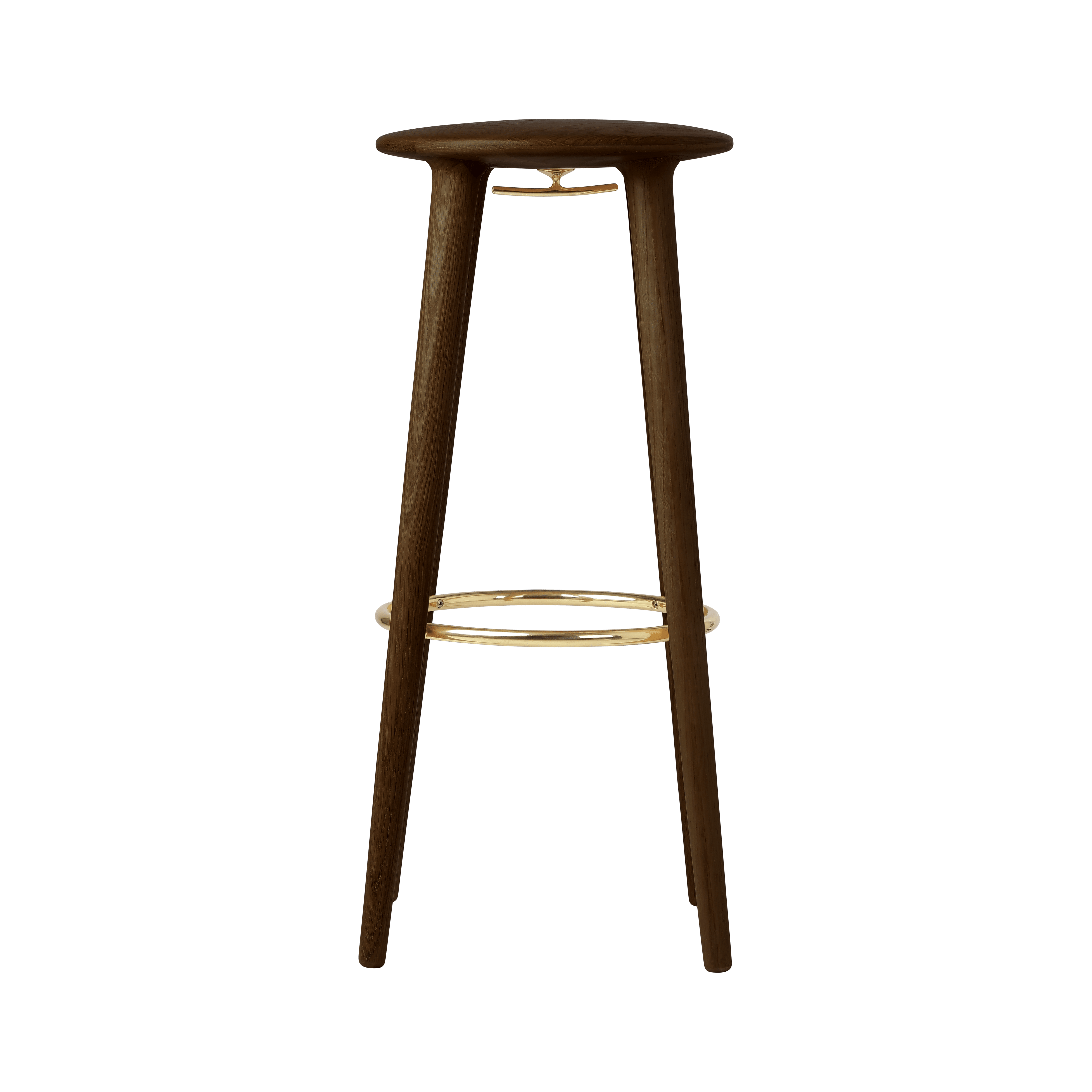 Stołek barowy THE SOCIALITE ciemno dębowy UMAGE 77.5 cm Eye on Design