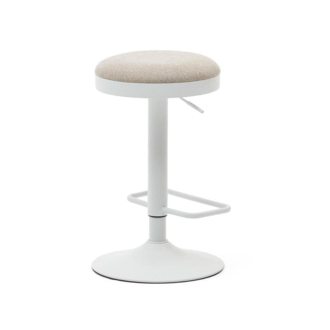 Stołek barowy ZAIB beżowy szenil La Forma Eye on Design