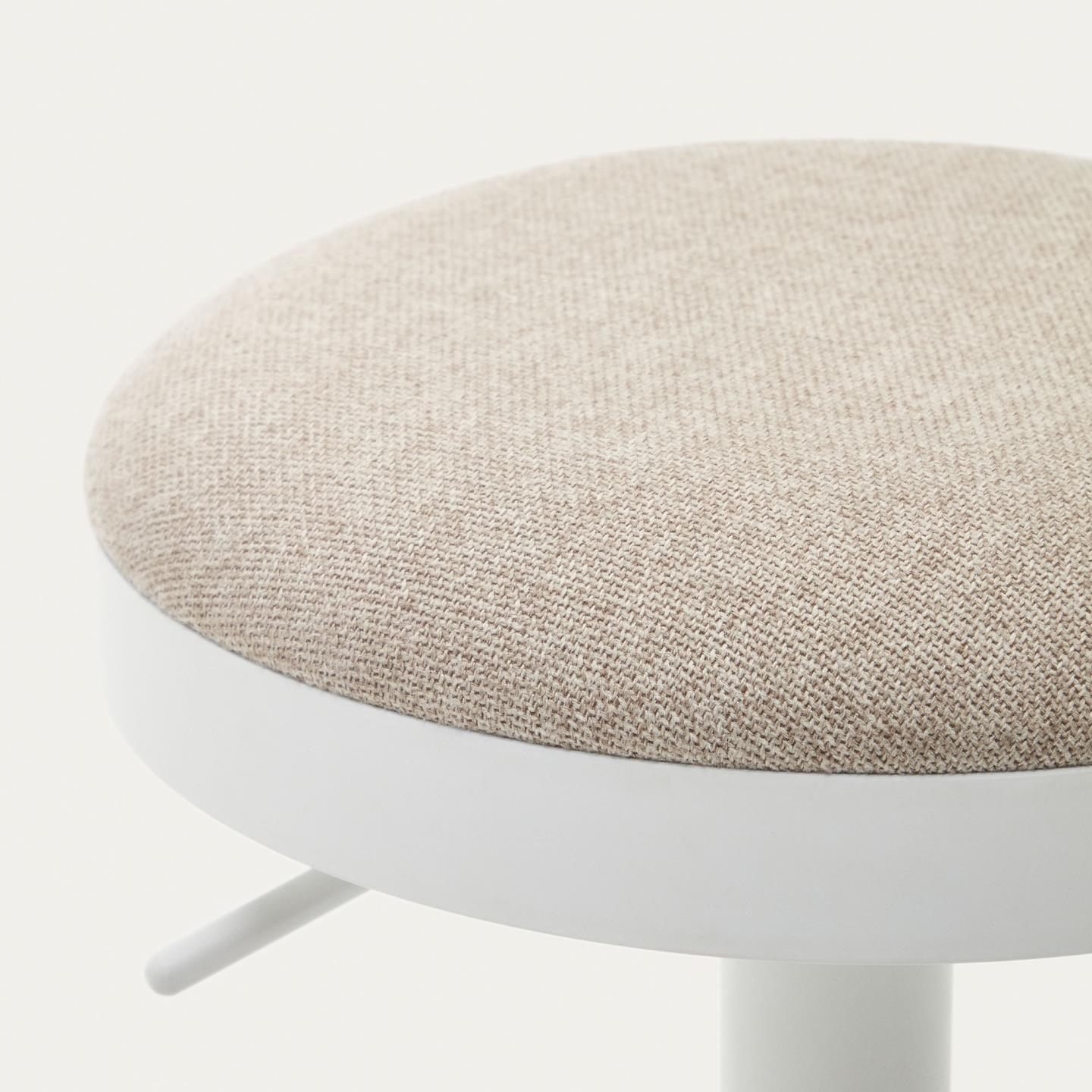 Stołek barowy ZAIB beżowy szenil La Forma Eye on Design