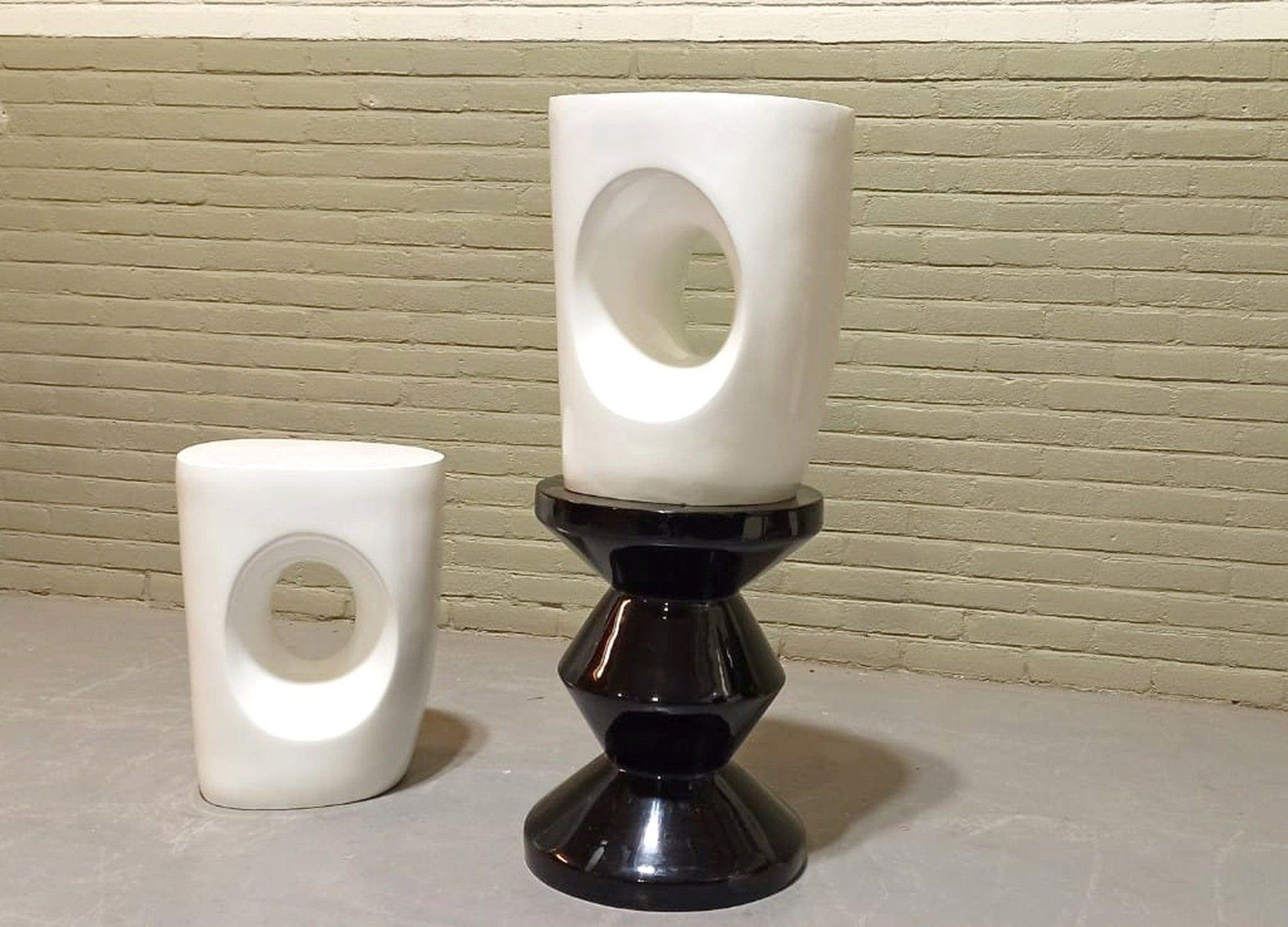 Stołek DEVIL'S EYE biały Pols Potten Eye on Design