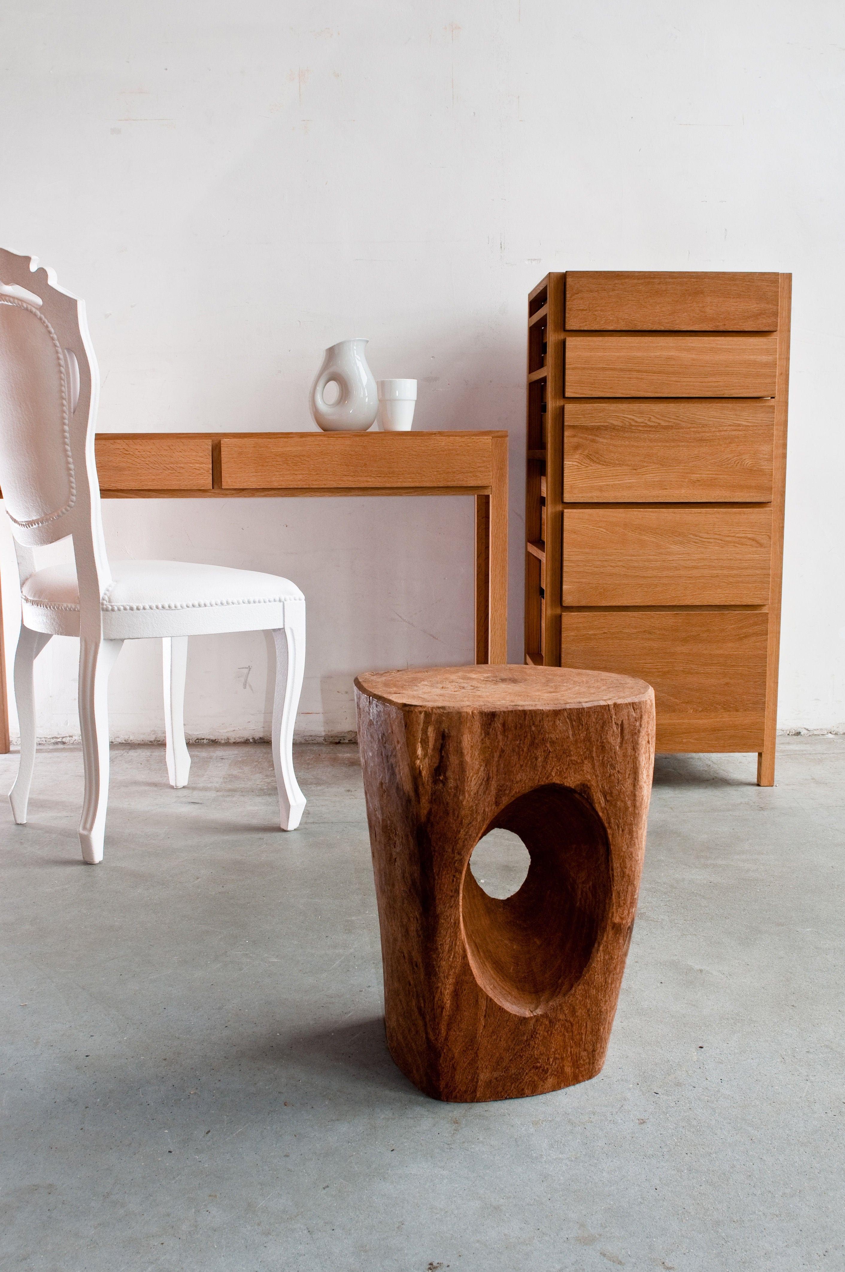 Stołek DEVIL'S EYE drewniany Pols Potten Eye on Design