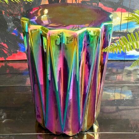 Stołek OILY FOLDS petrol Pols Potten Eye on Design