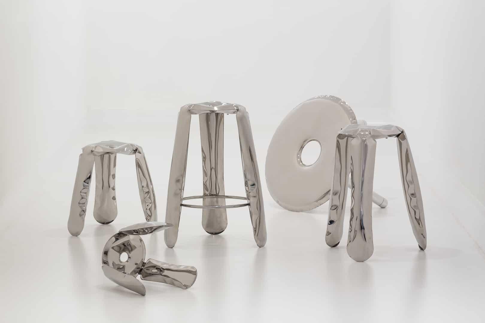 Stołek PLOPP inox Zieta Studio Eye on Design