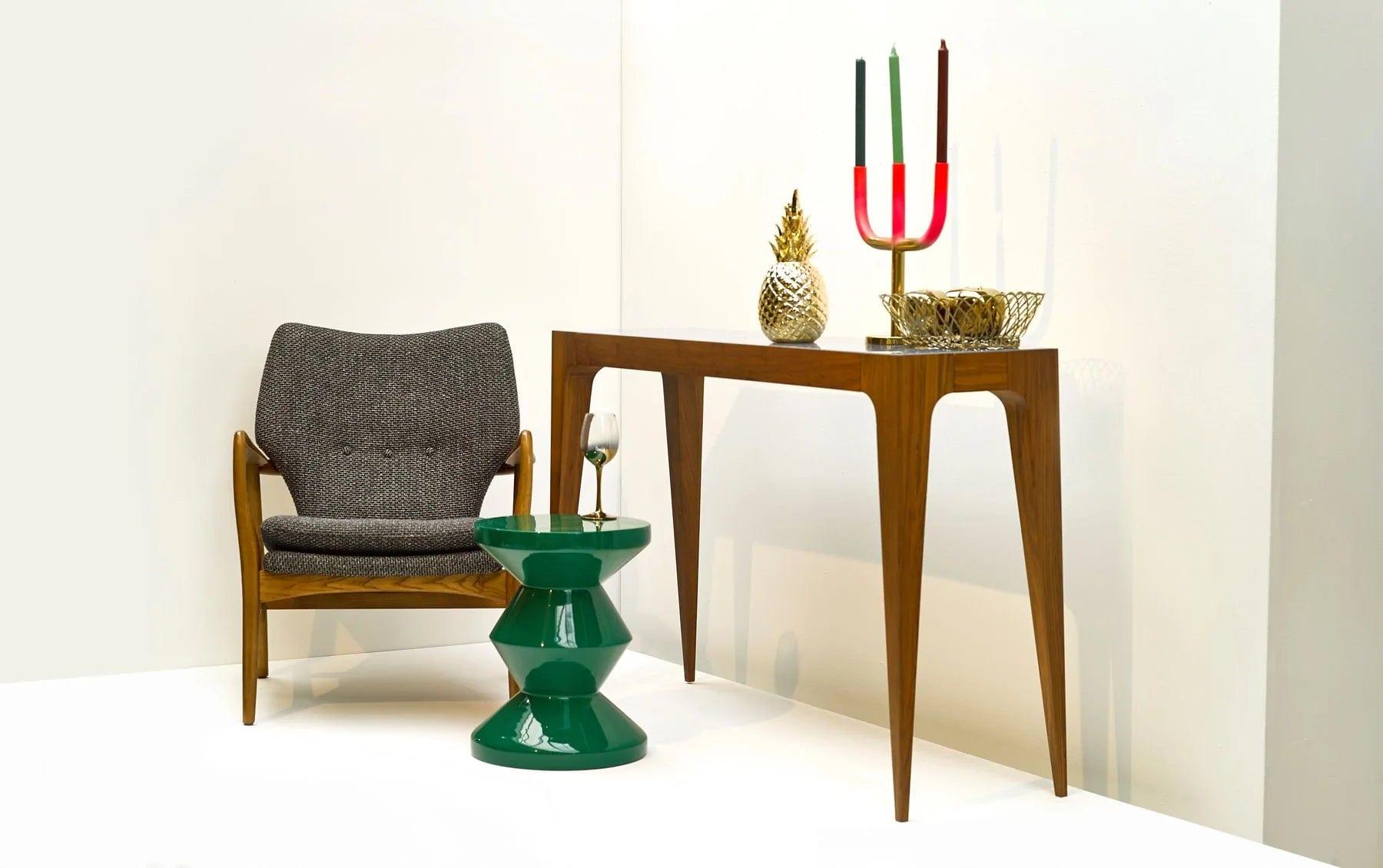 Stołek ZIG ZAG ciemnozielony Pols Potten Eye on Design