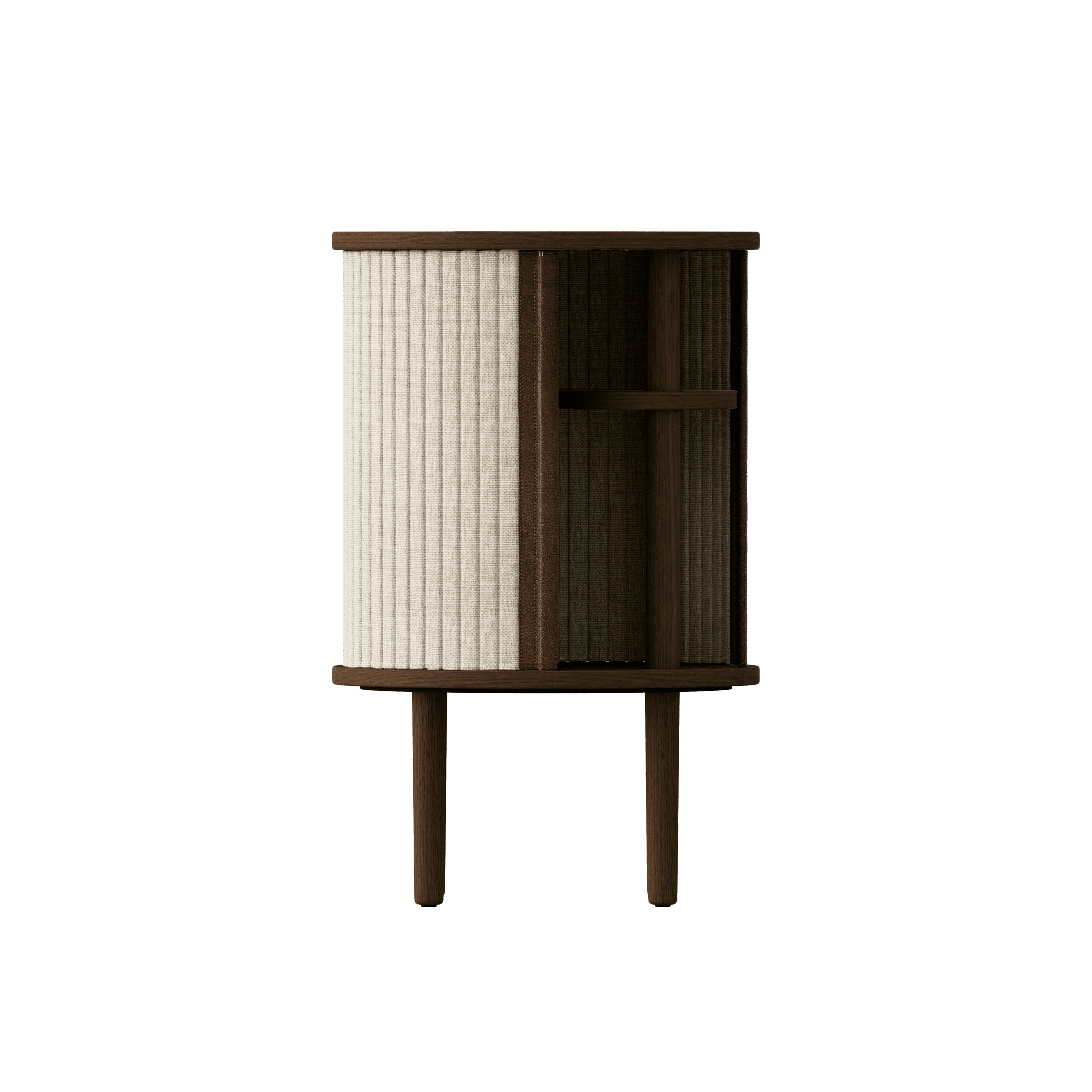 Stolik boczny AUDACIOUS beżowy z ciemnym dębem UMAGE Eye on Design