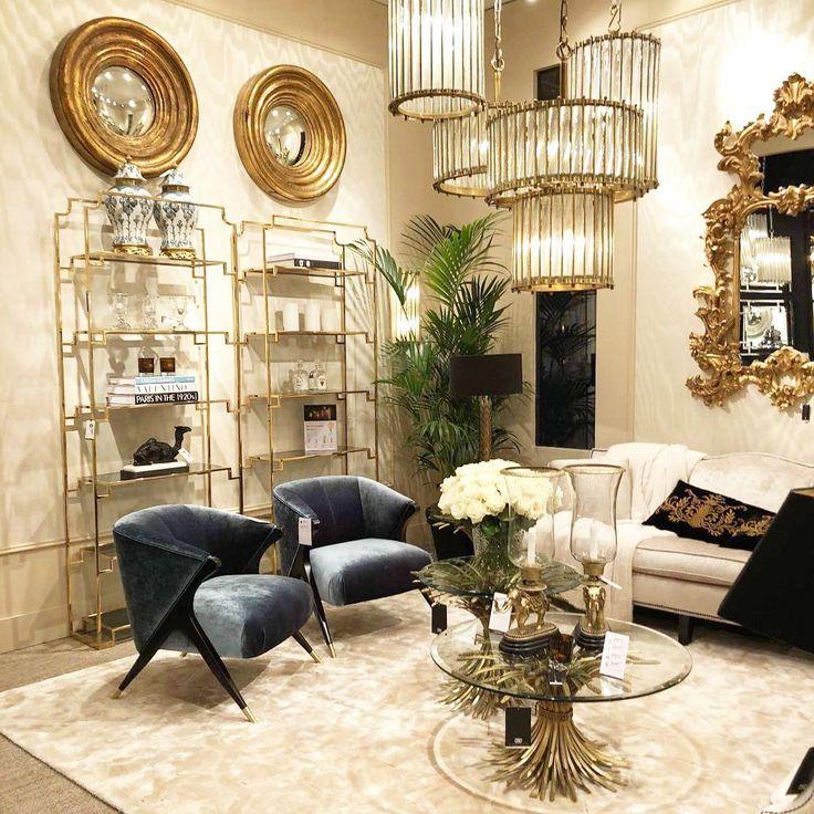 Stolik boczny BONHEUR złoty Eichholtz Eye on Design