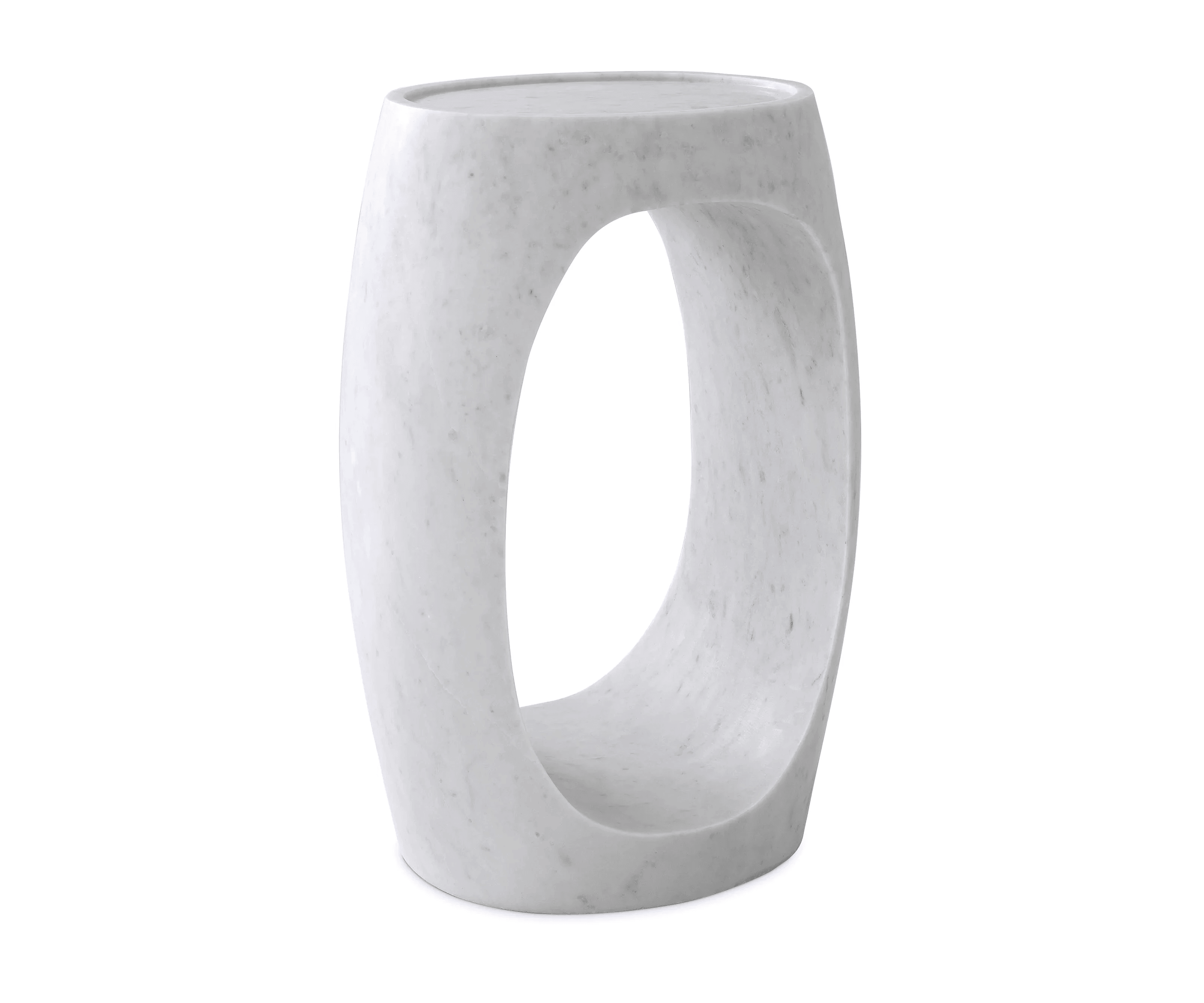 Stolik boczny CLIPPER biały marmur Eichholtz Eye on Design