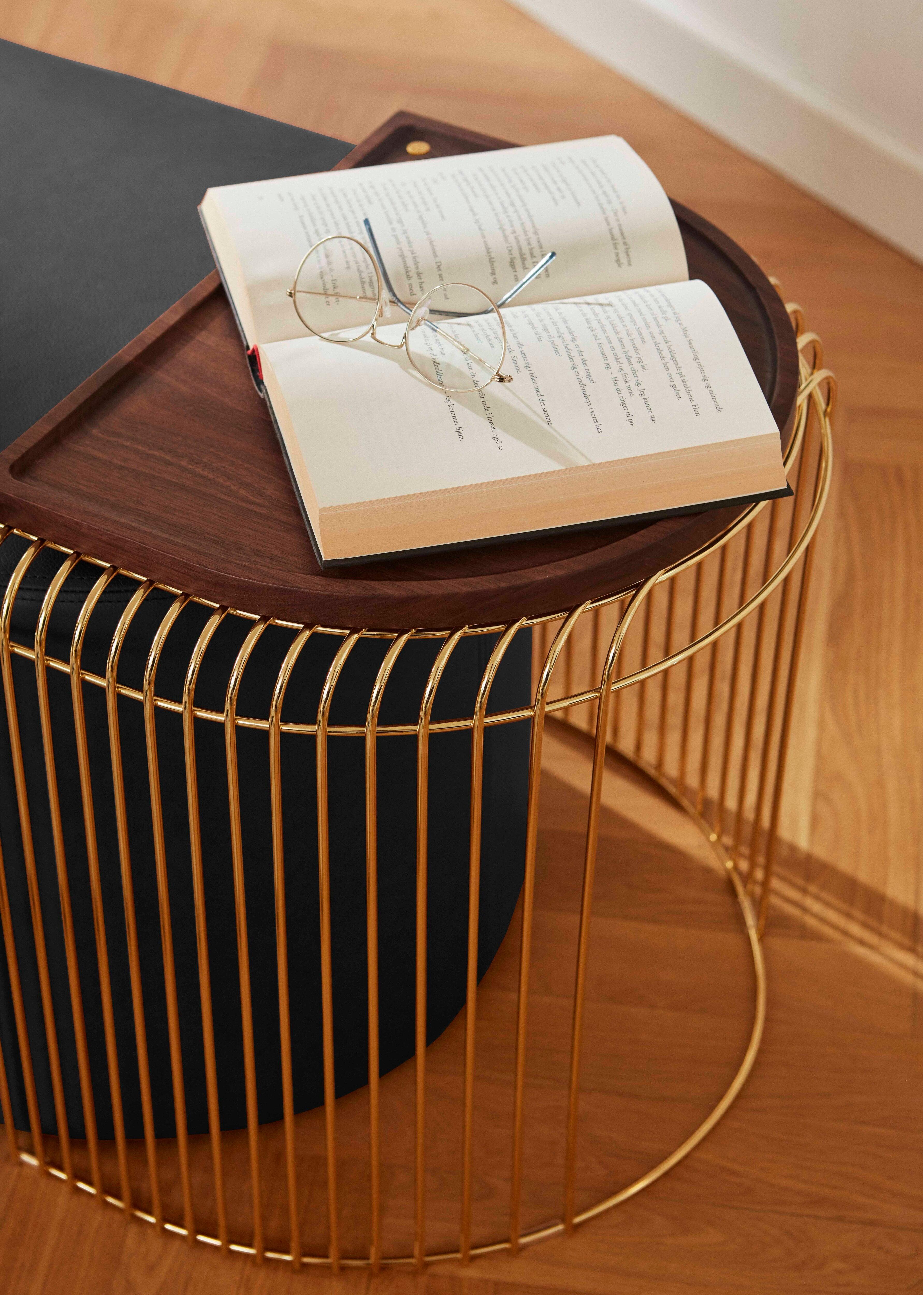 Stolik boczny CURVA srebrny AYTM Eye on Design