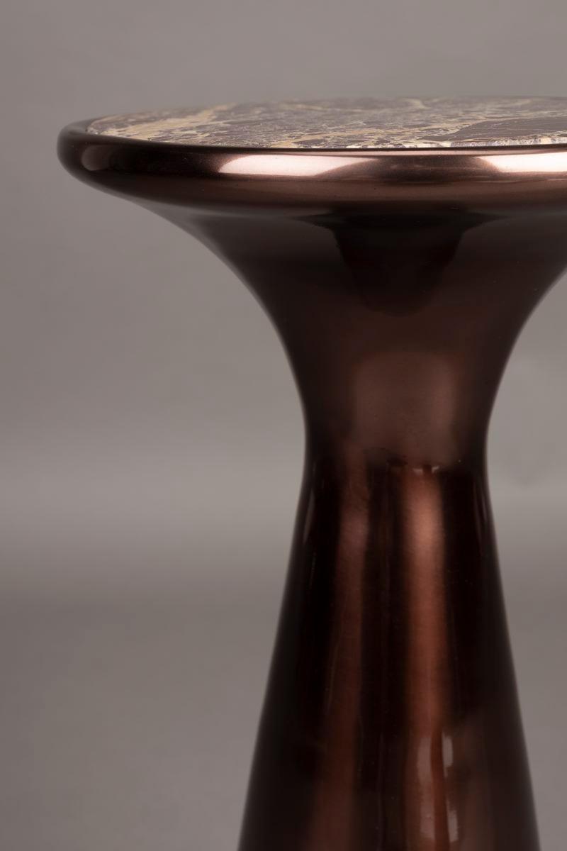 Stolik boczny MOUNT brązowy marmur Dutchbone Eye on Design