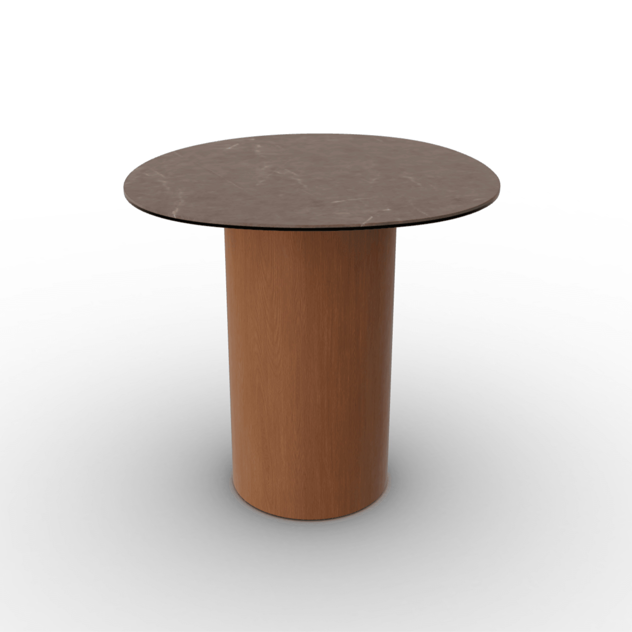 Stolik boczny MUSHROOM orzechowa podstawa Calligaris brązowa ceramika Eye on Design