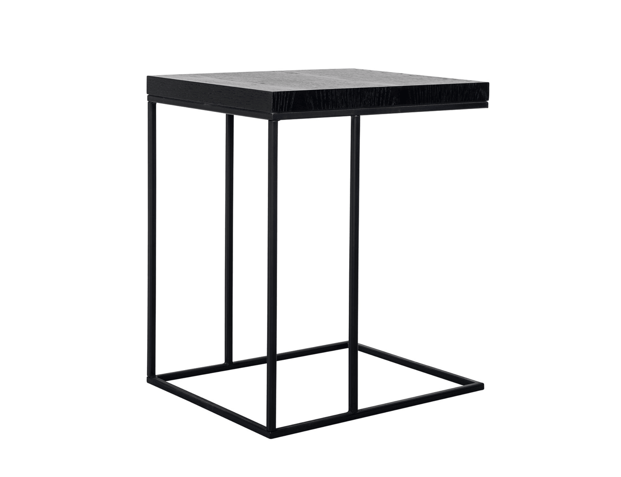 Stolik boczny OAKURA czarny fornir dębowy Richmond Interiors Eye on Design