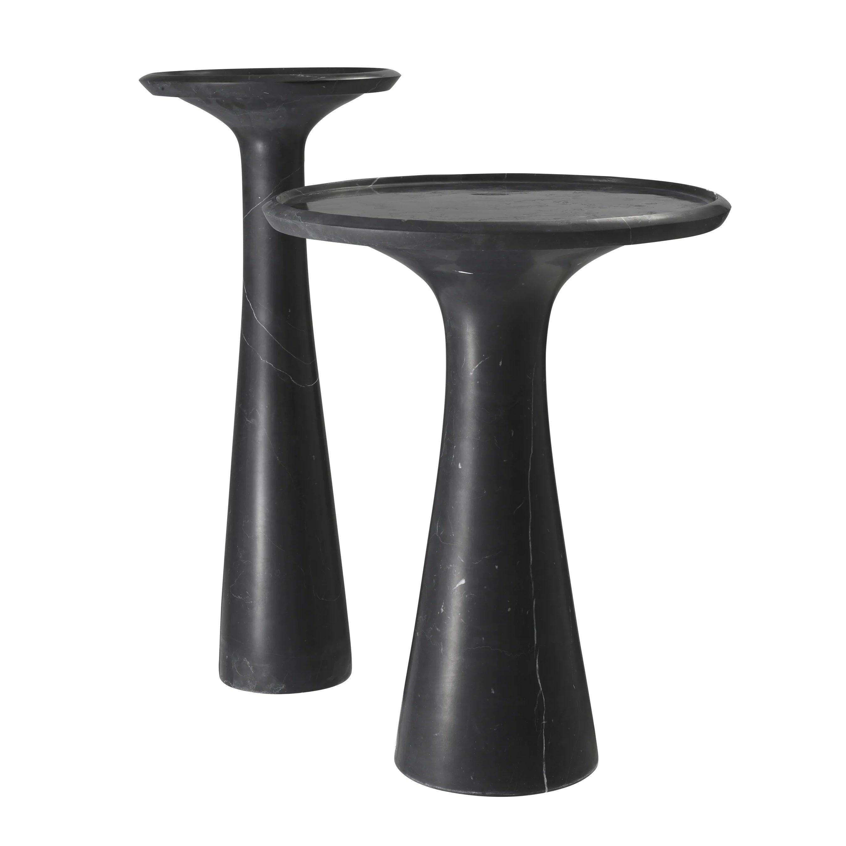 Stolik boczny POMPANO czarny marmur Eichholtz Eye on Design