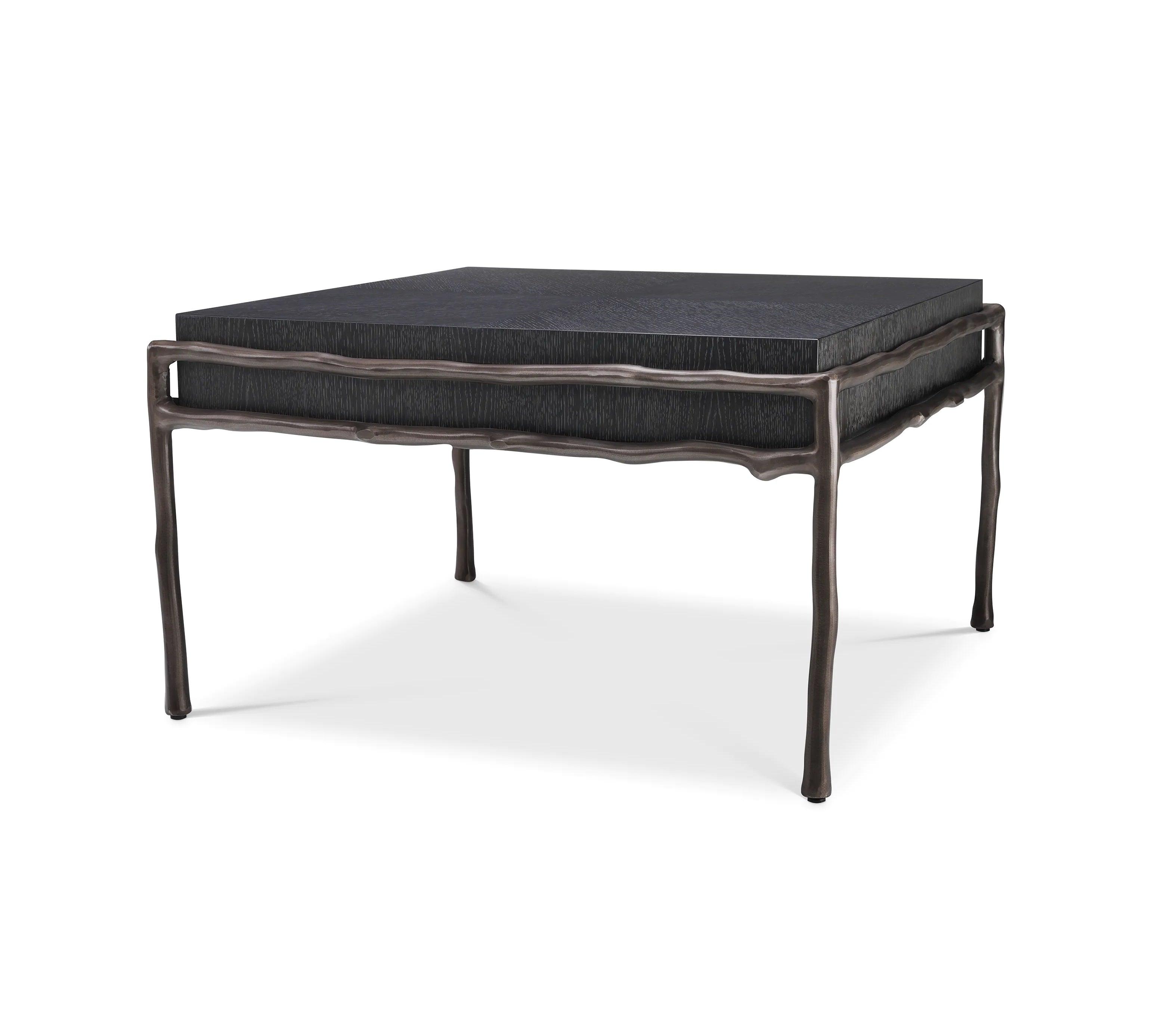 Stolik boczny PREMIER czarny fornir dębowy Eichholtz Eye on Design