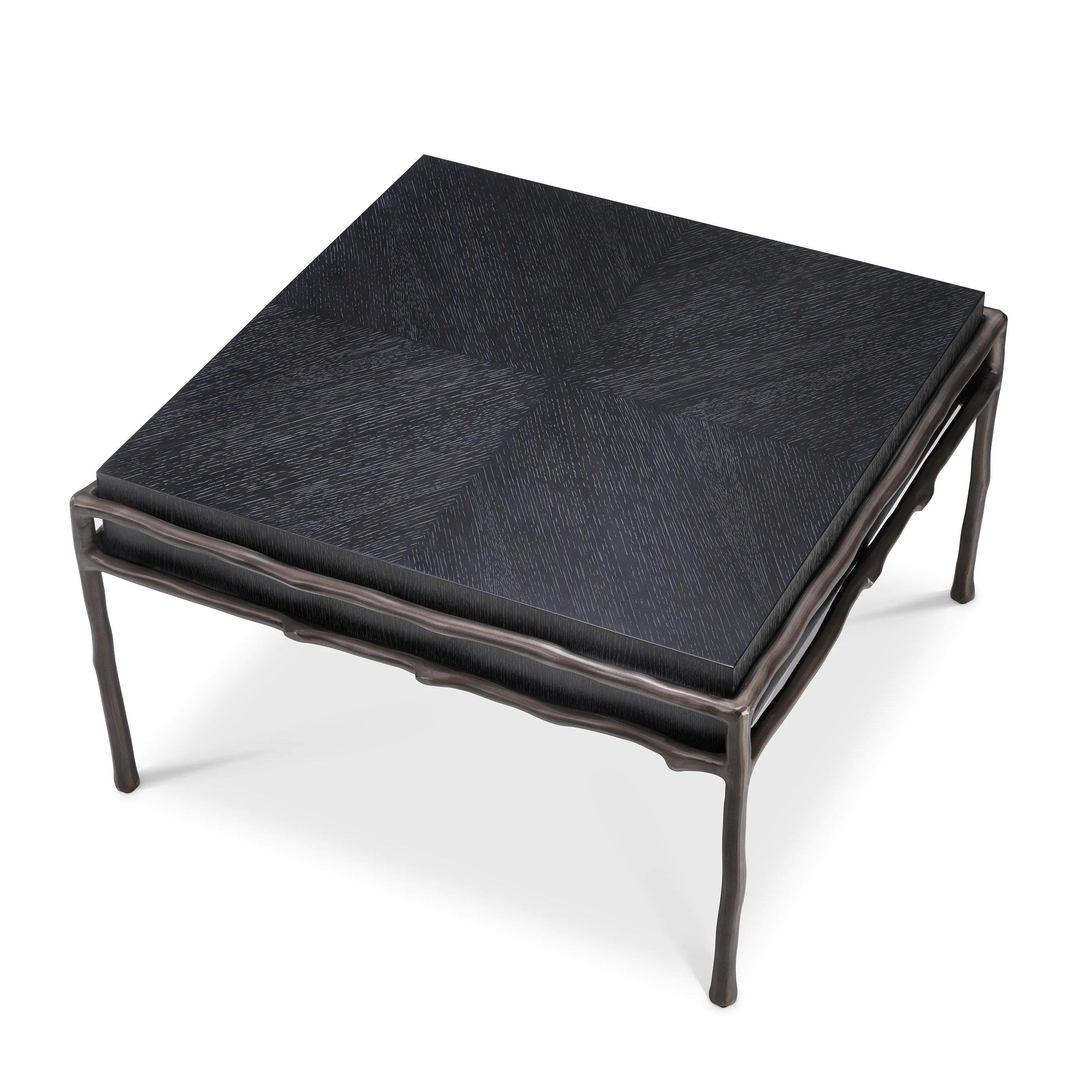 Stolik boczny PREMIER czarny fornir dębowy Eichholtz Eye on Design