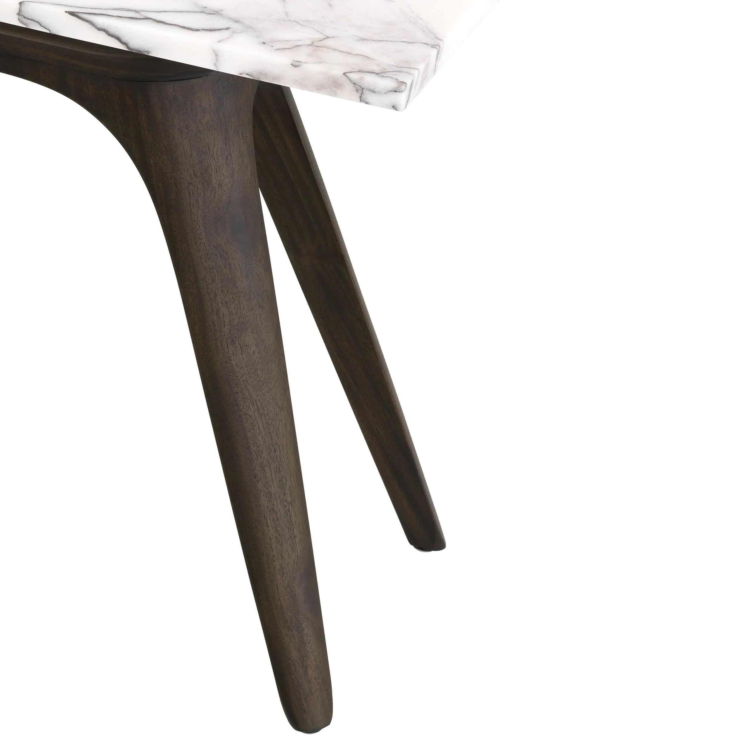 Stolik boczny prostokątny BORRE biały marmur Eichholtz Eye on Design