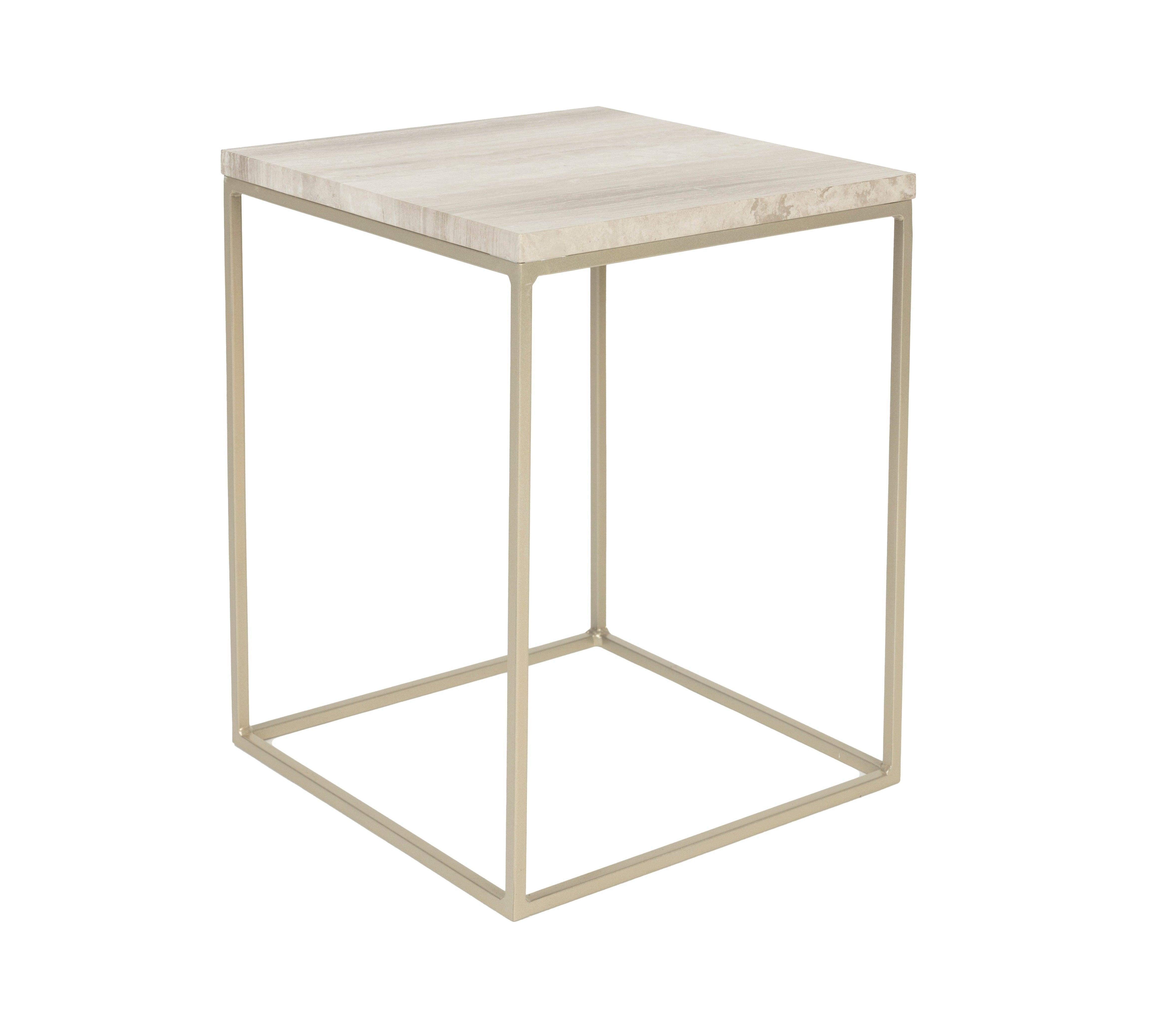 Stolik boczny STRAY beżowy marmur Zuiver Eye on Design