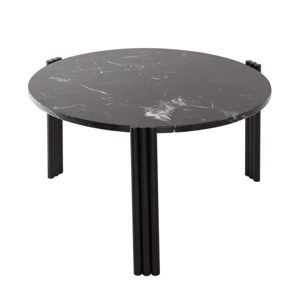 Stolik boczny TRIBUS czarny marmur z czarną podstawą AYTM Eye on Design