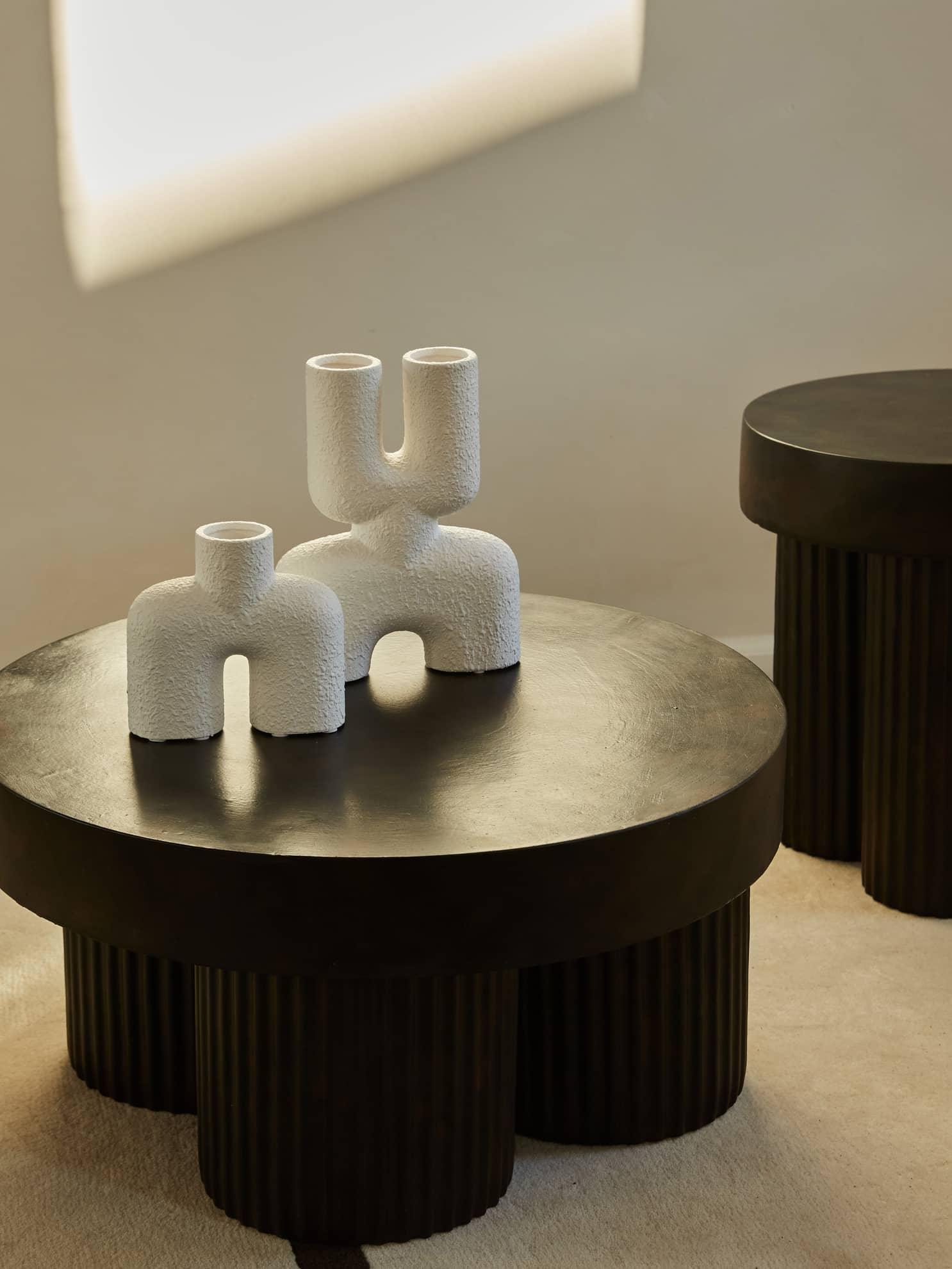Stolik kawowy GEAR czarny beton NORR11 Eye on Design