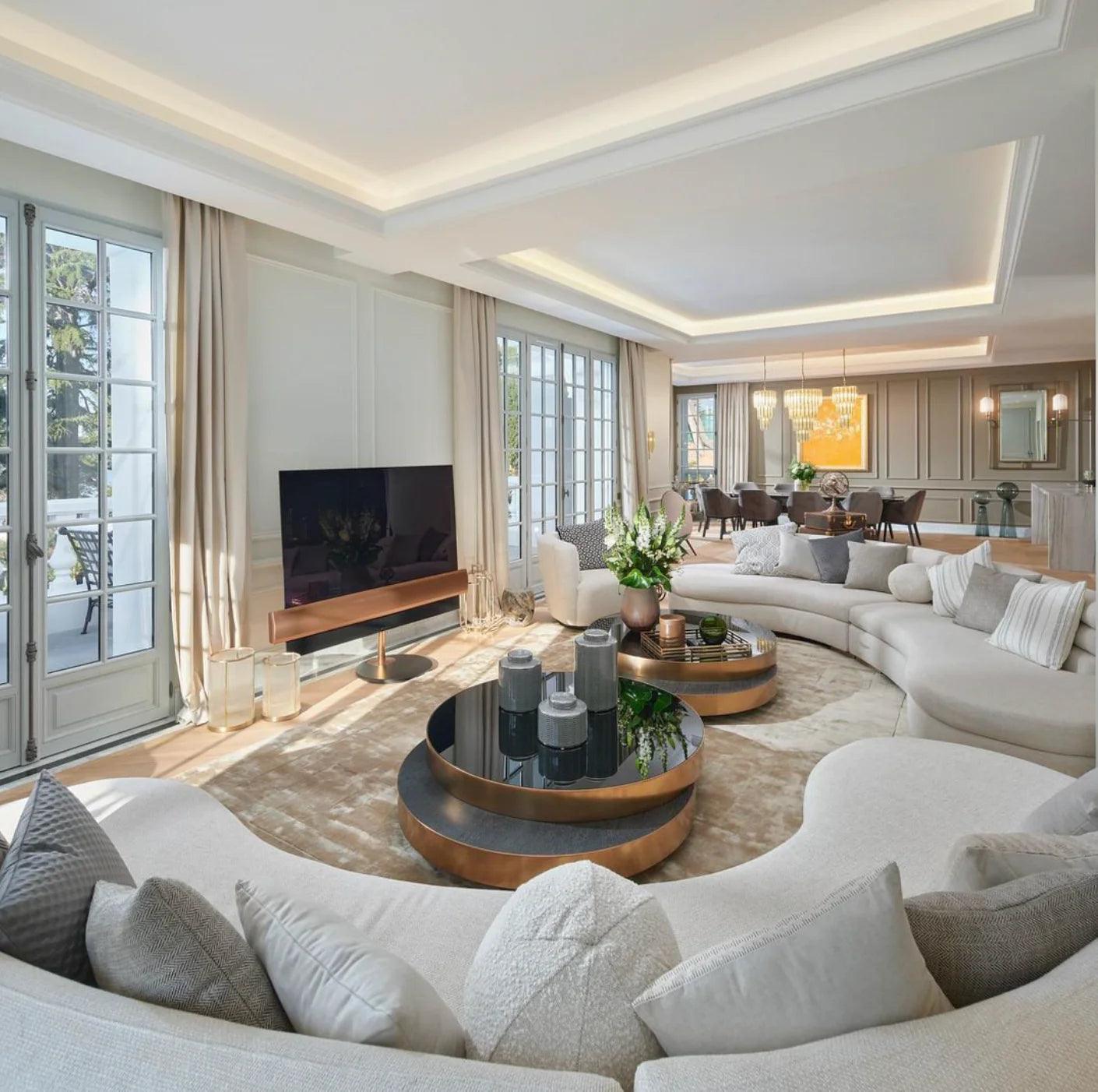 Stolik kawowy GRIFFITH mosiężny Eichholtz Eye on Design