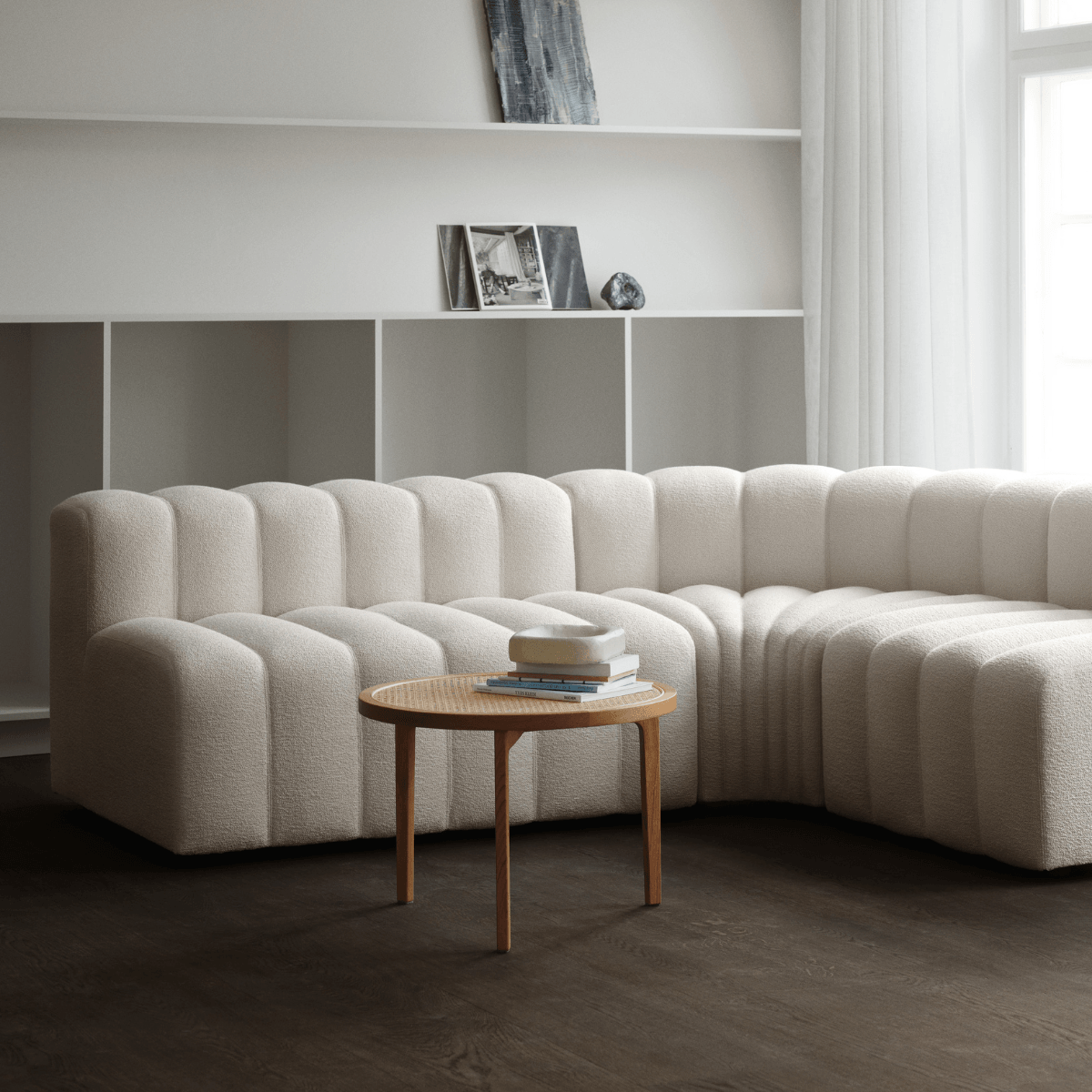 Stolik kawowy LE ROI dębowy z rattanem NORR11 Eye on Design