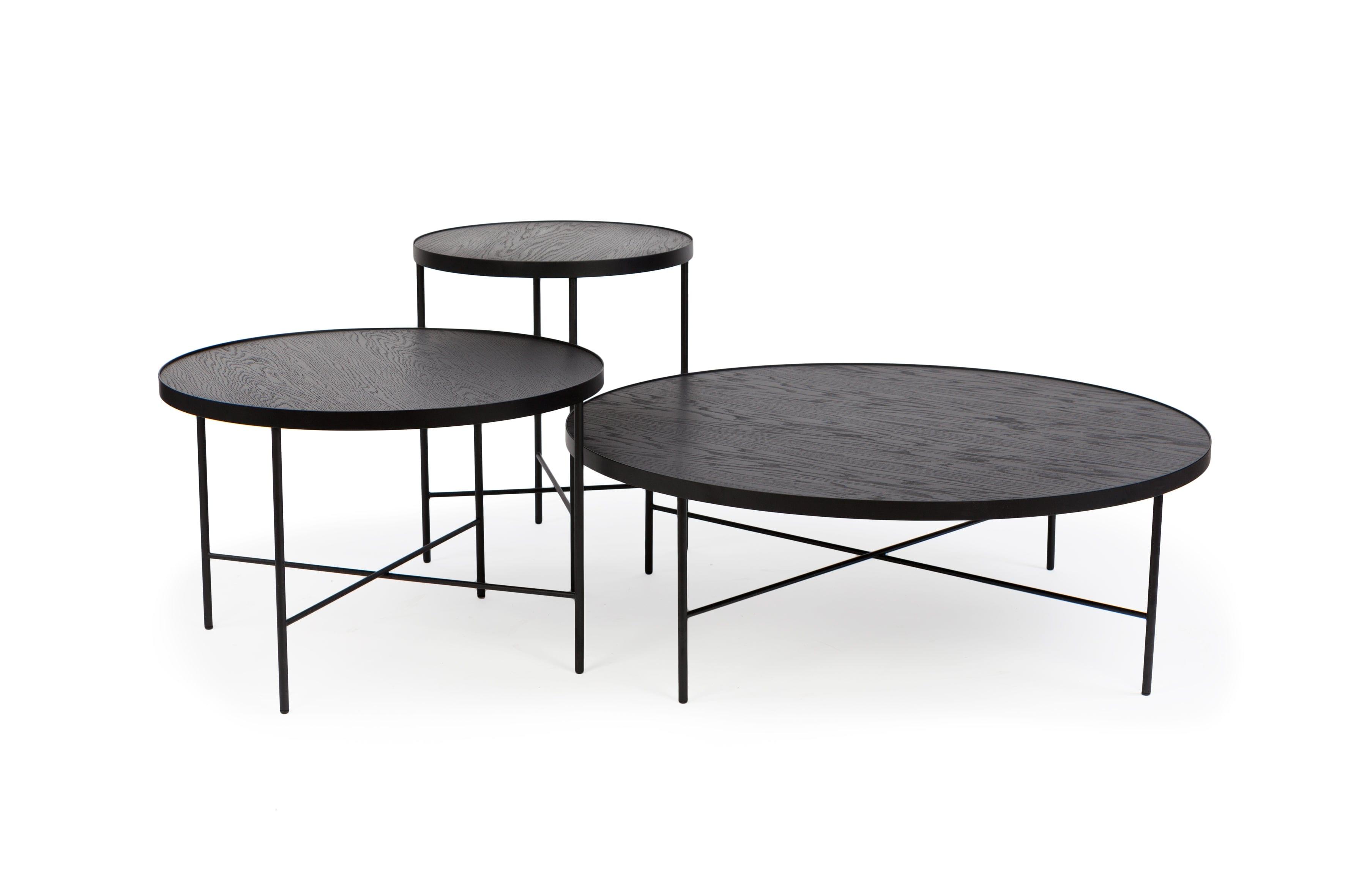 Stolik kawowy niski TRE czarny dąb Nordifra Eye on Design