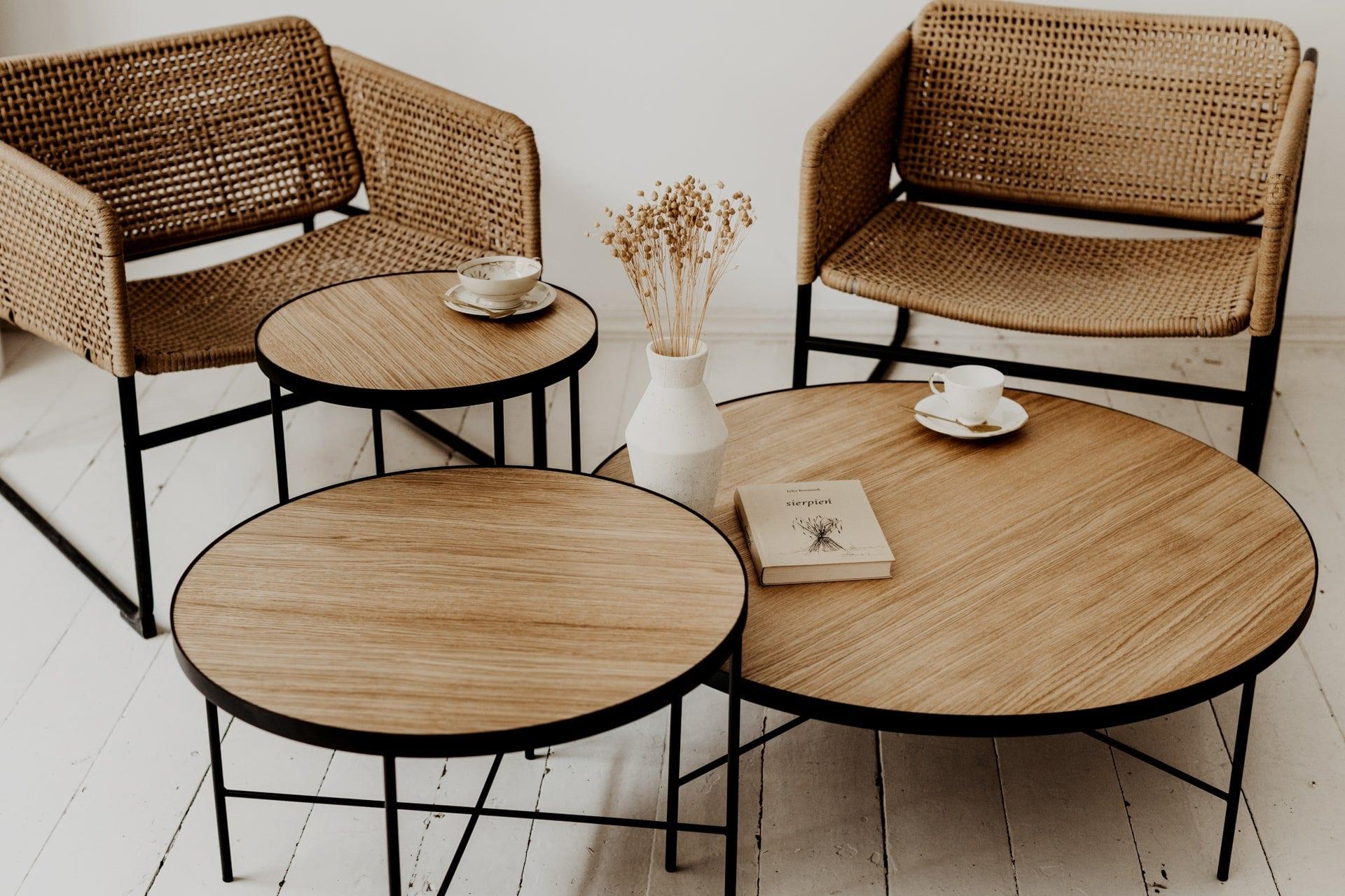 Stolik kawowy niski TRE dąb naturalny Nordifra Eye on Design