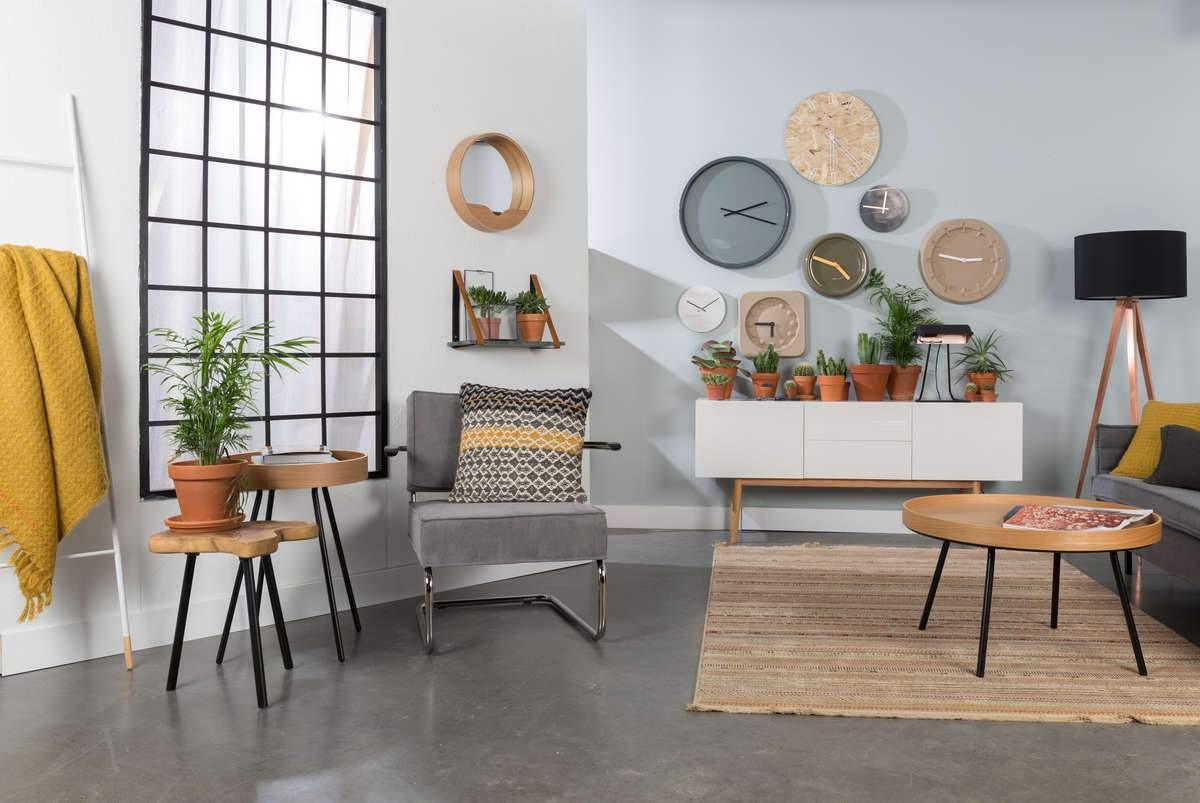 Stolik kawowy OAK TRAY drewniany Zuiver Eye on Design