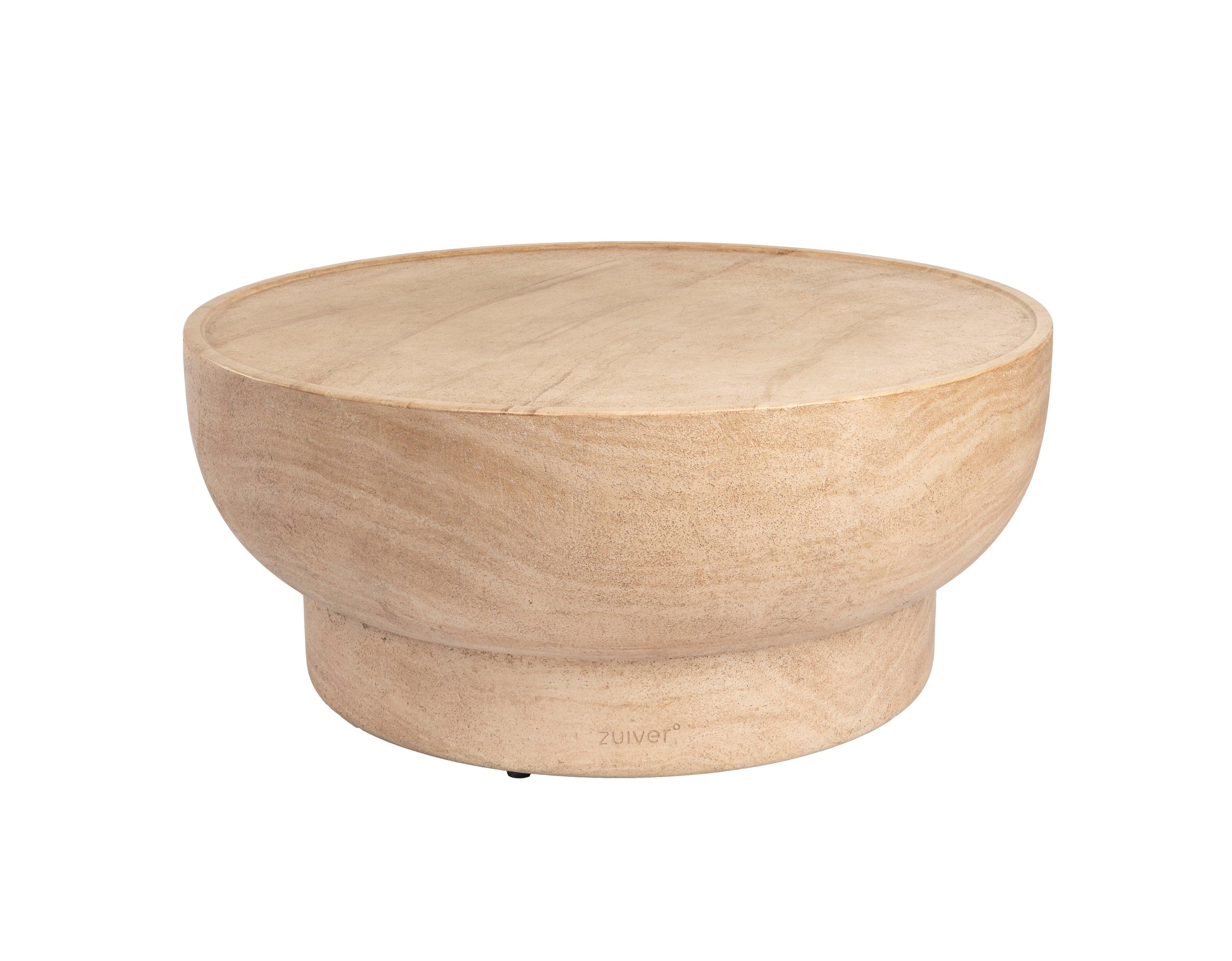 Stolik kawowy okrągły NOBLE beżowy Zuiver Eye on Design