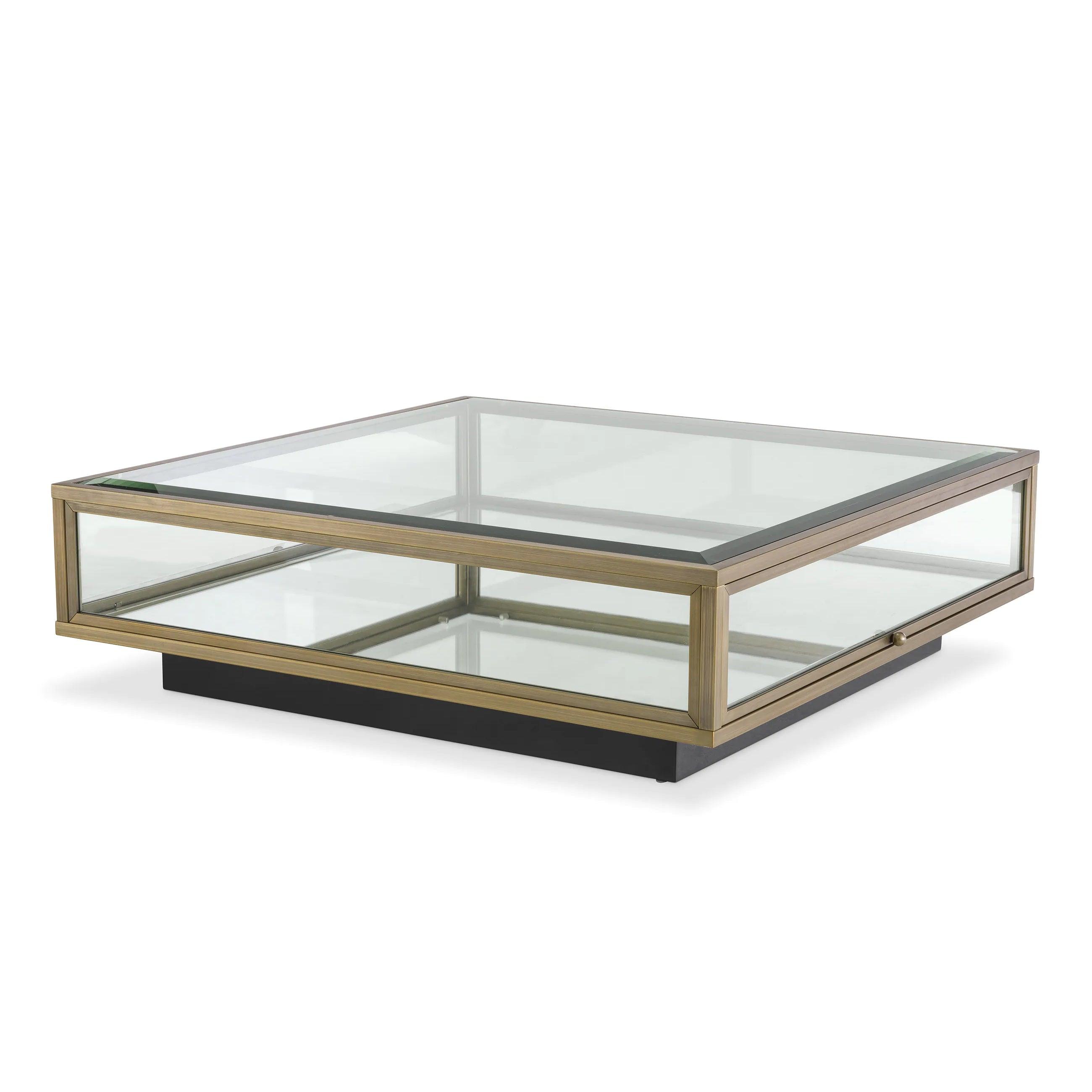 Stolik kawowy RYAN szczotkowany mosiądz Eichholtz Eye on Design