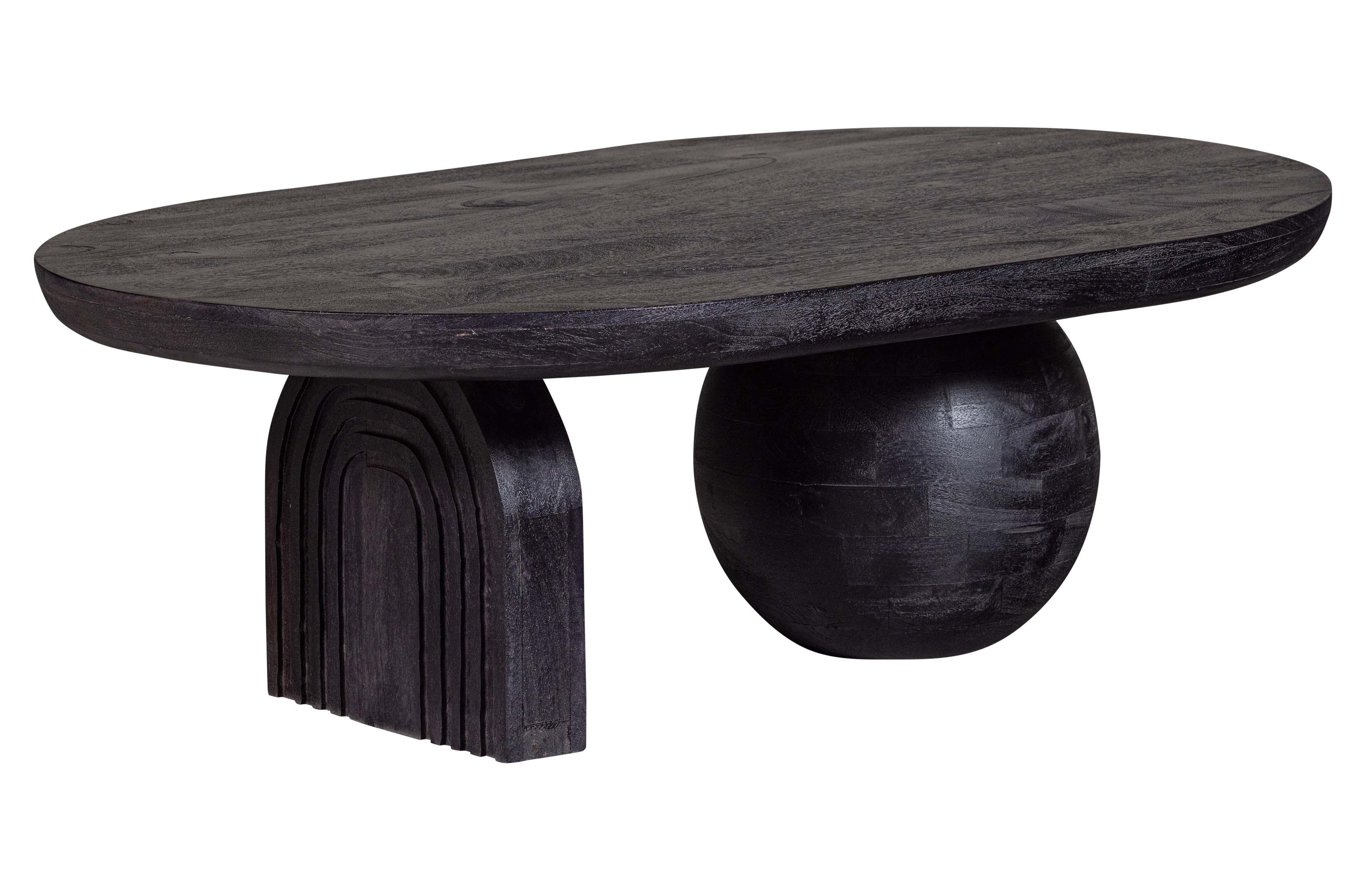 Stolik kawowy STEPPE czarne drewno mango Woood Eye on Design