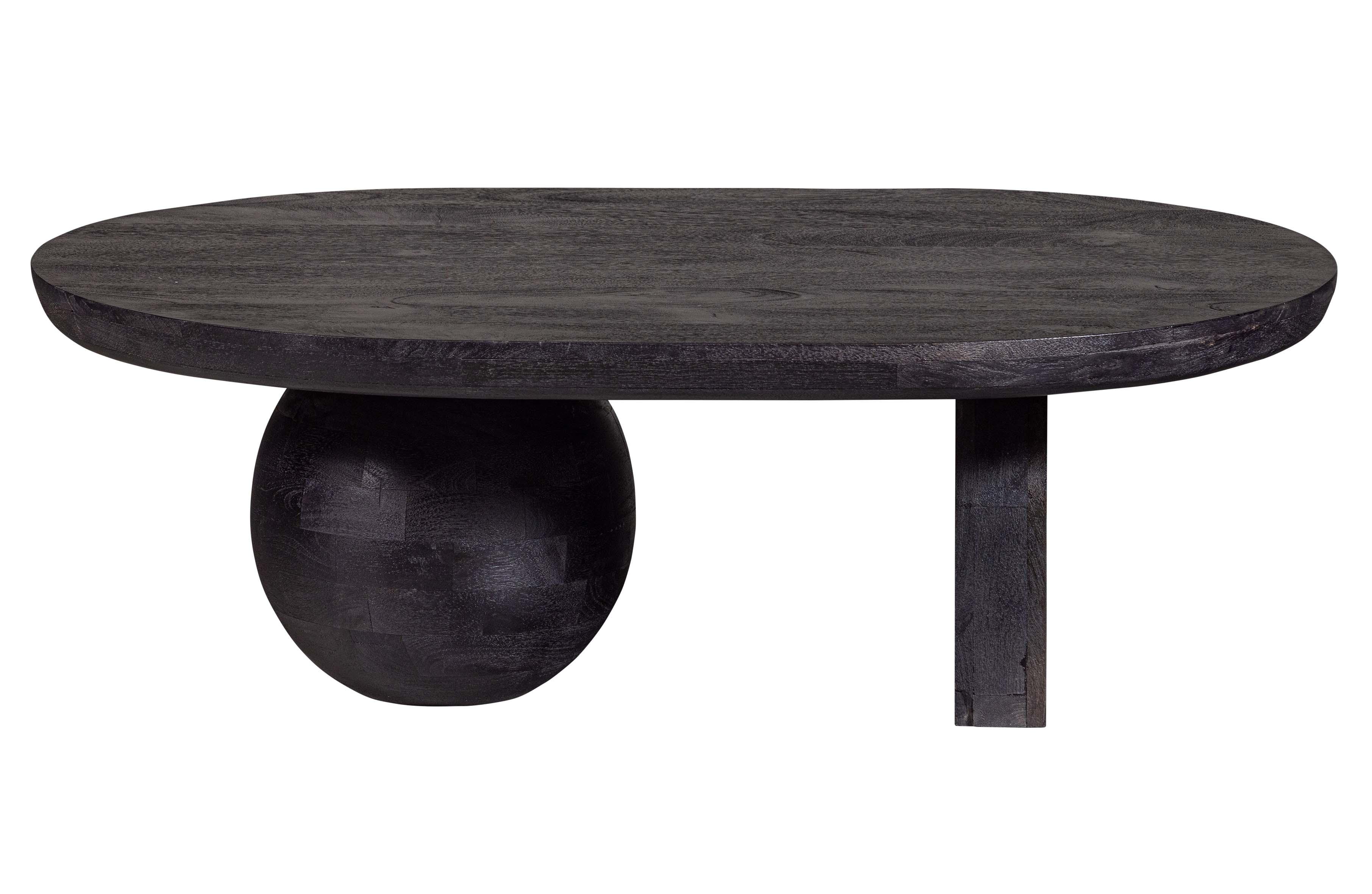 Stolik kawowy STEPPE czarne drewno mango Woood Eye on Design