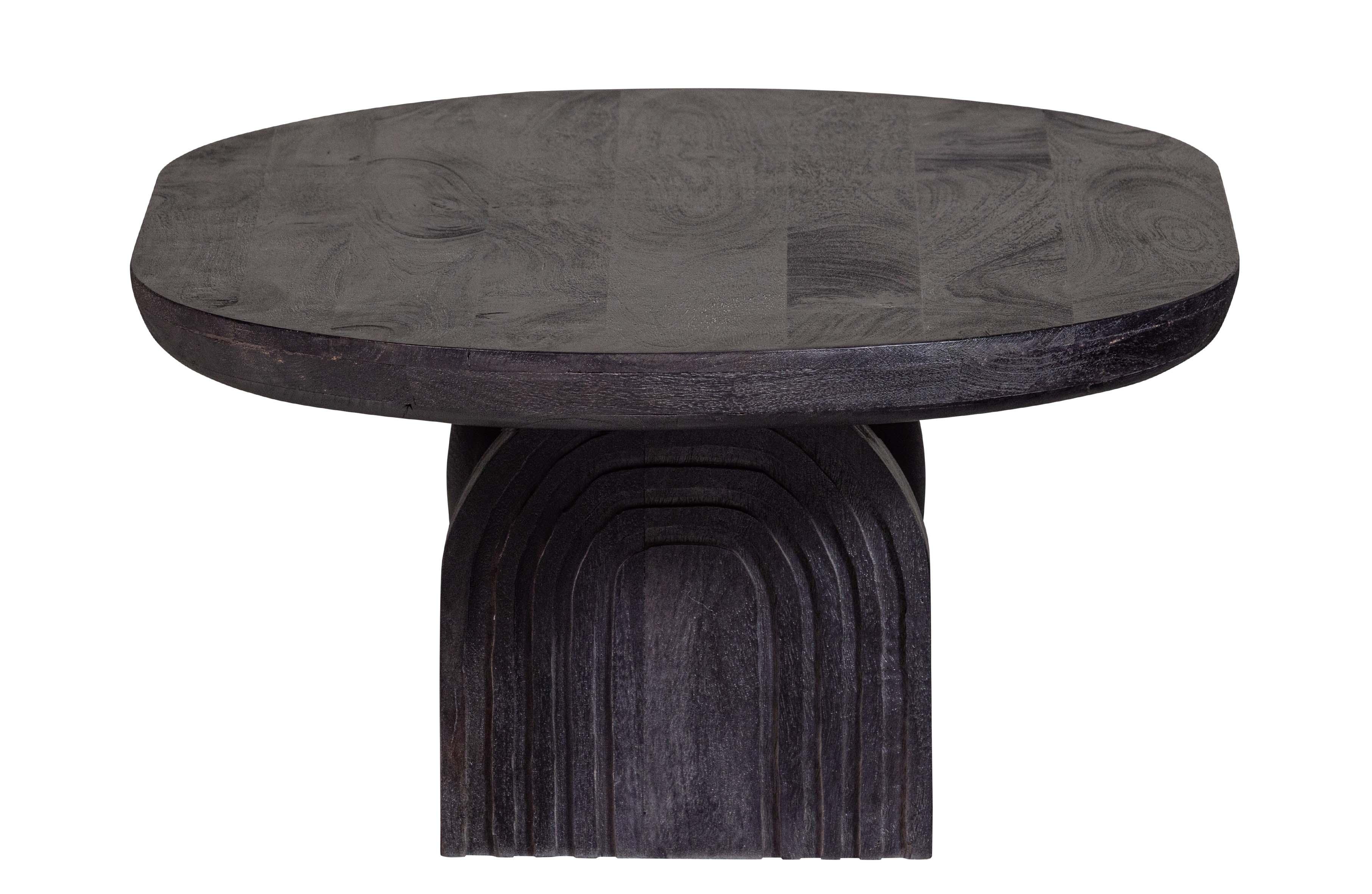Stolik kawowy STEPPE czarne drewno mango Woood Eye on Design