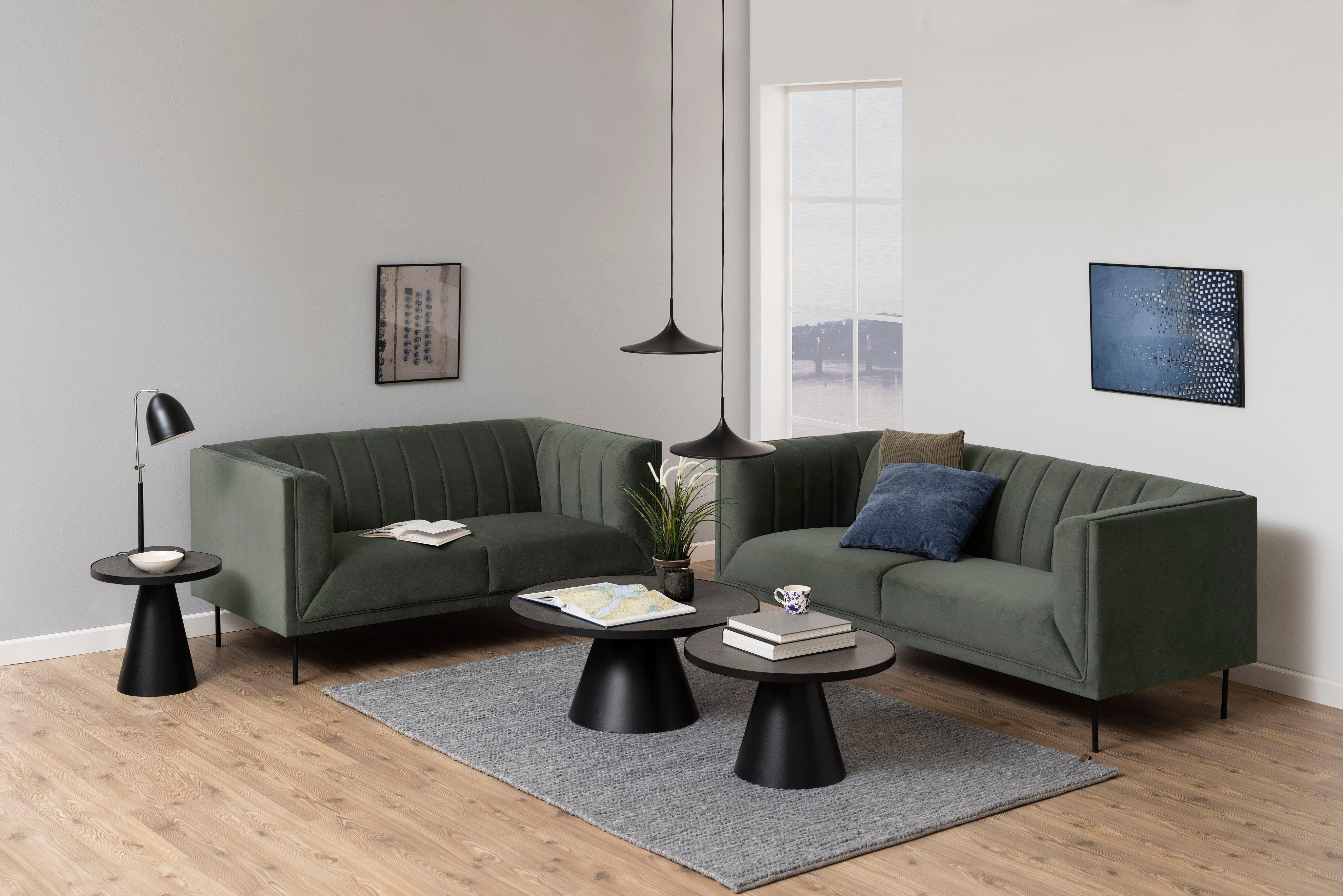 Stolik kawowy szeroki SOLI czarny Home Essentials Eye on Design