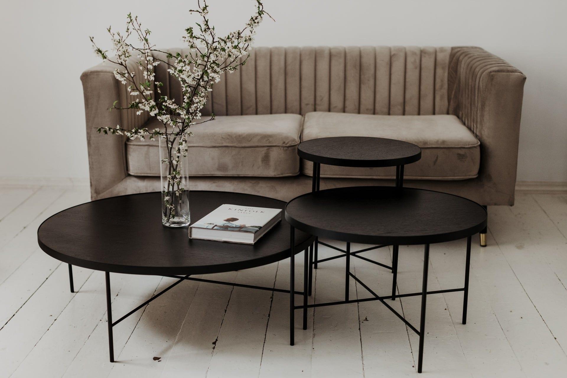 Stolik kawowy TRE czarny dąb Nordifra Eye on Design