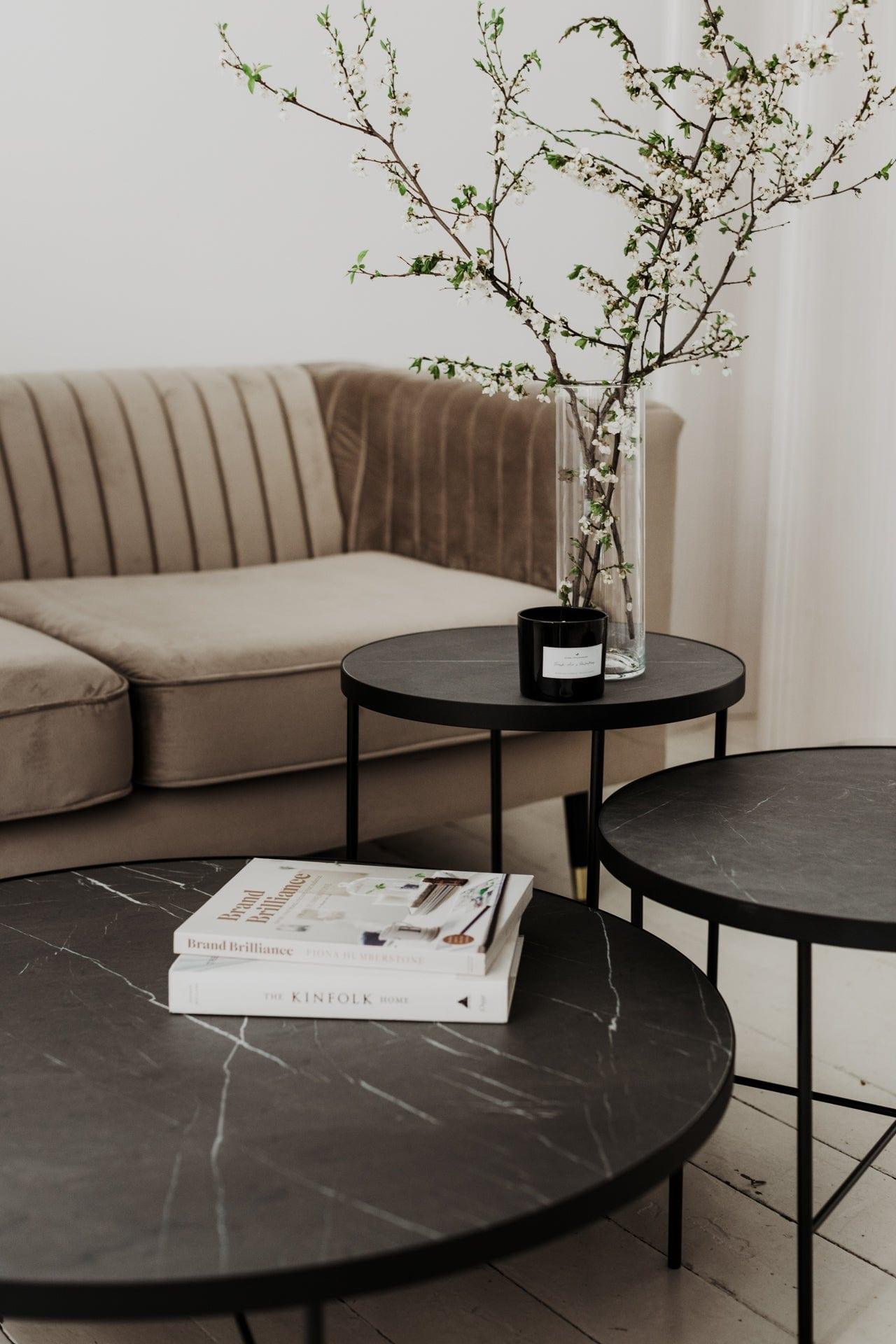 Stolik kawowy TRE szary marmur Nordifra Eye on Design