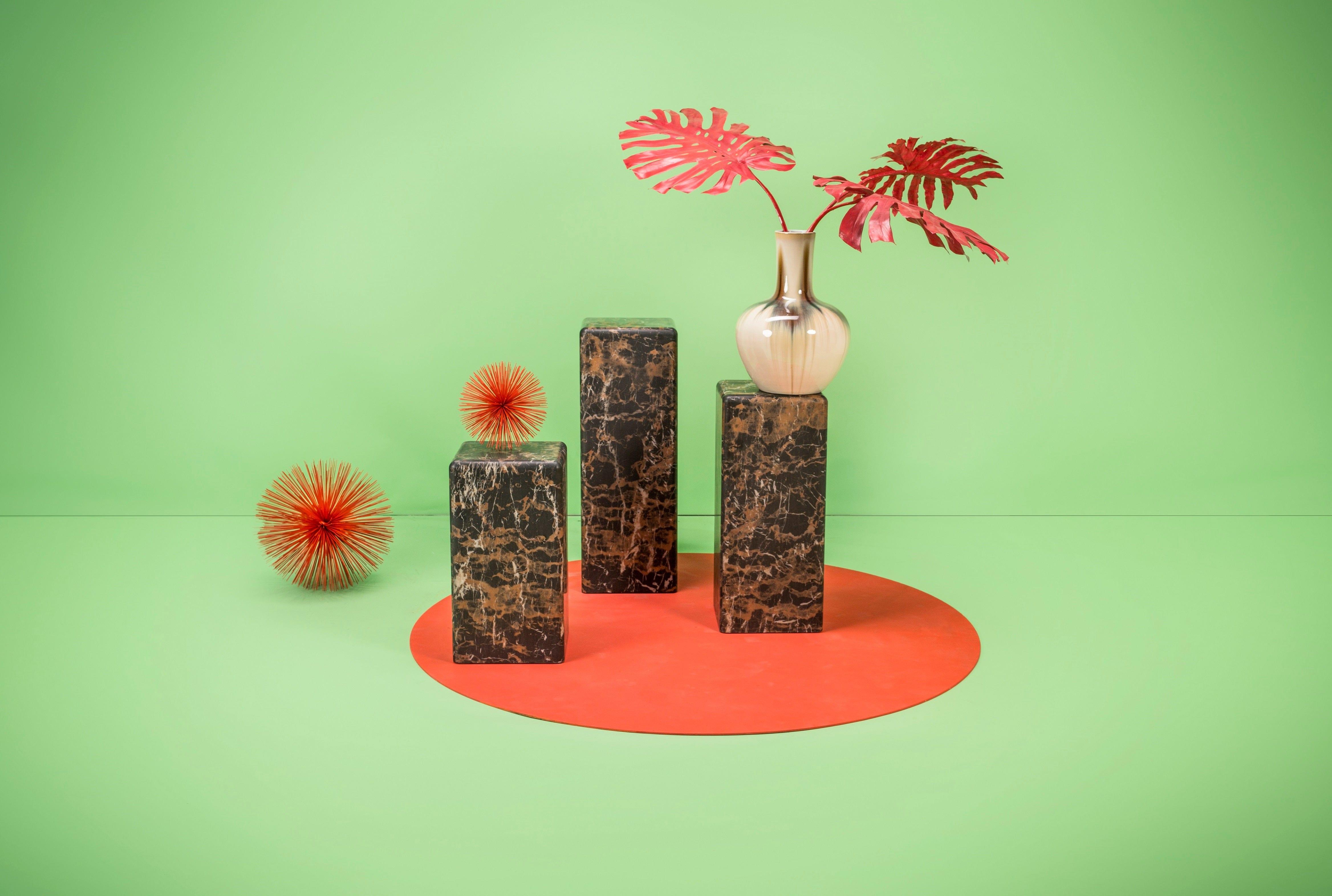 Stolik MARBLE LOOK brązowy Pols Potten Eye on Design